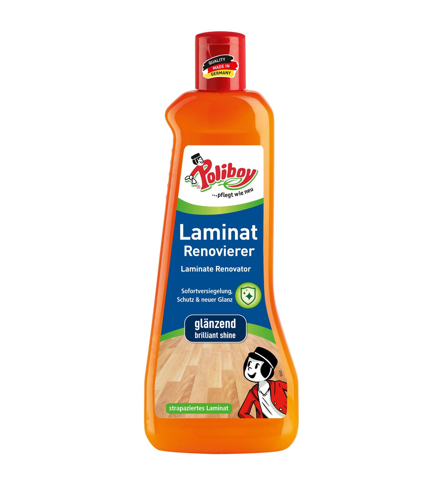 Poliboy Laminat Renovier 500ml - Long-Lasting Shine Protection & Soil Cleaning - Made in Germany - International Shipping Available - Buy Online on SooperMarket.com