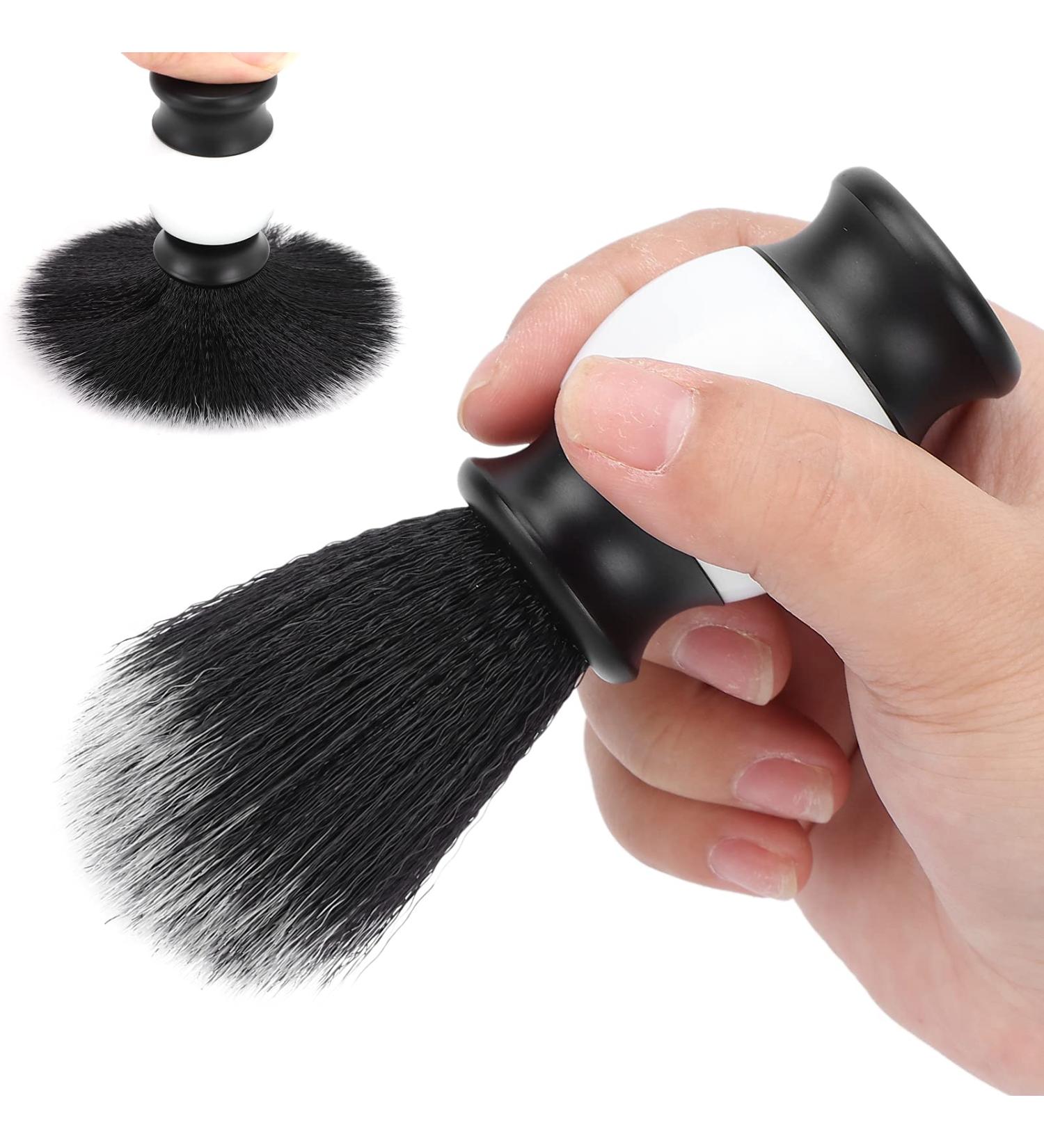Premium Synthetic Fiber Men s Shaving Brush - Aluminum Handle for Wet Shaving & Barber Use | Ideal Gift for Home & Travel - Buy Online on SooperMarket.com
