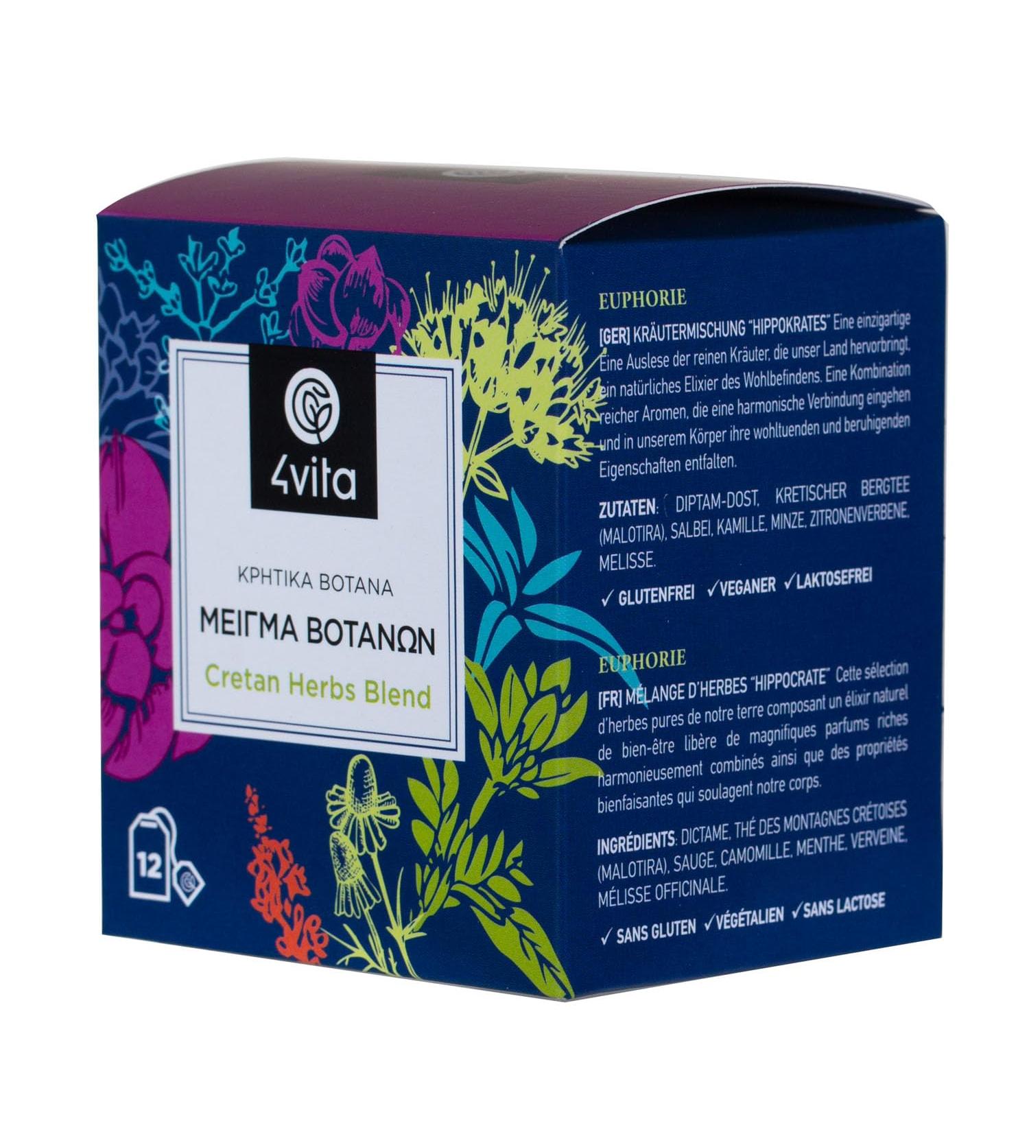 Greek Herbs Blend Hippocrates by 4Vita (12 sachets) - Buy Online on SooperMarket.com