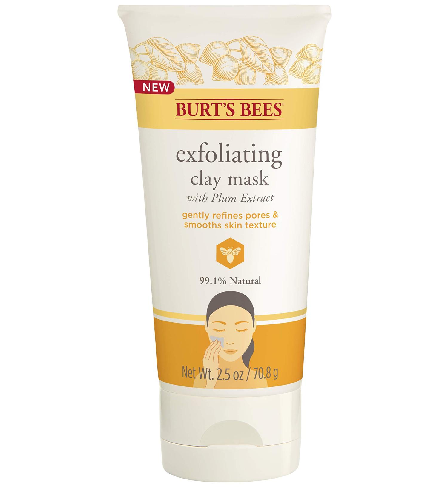 Burt's Bees Exfoliating Clay Mask 2.5 oz - Unisex Skincare Treatment - Buy Online on SooperMarket.com