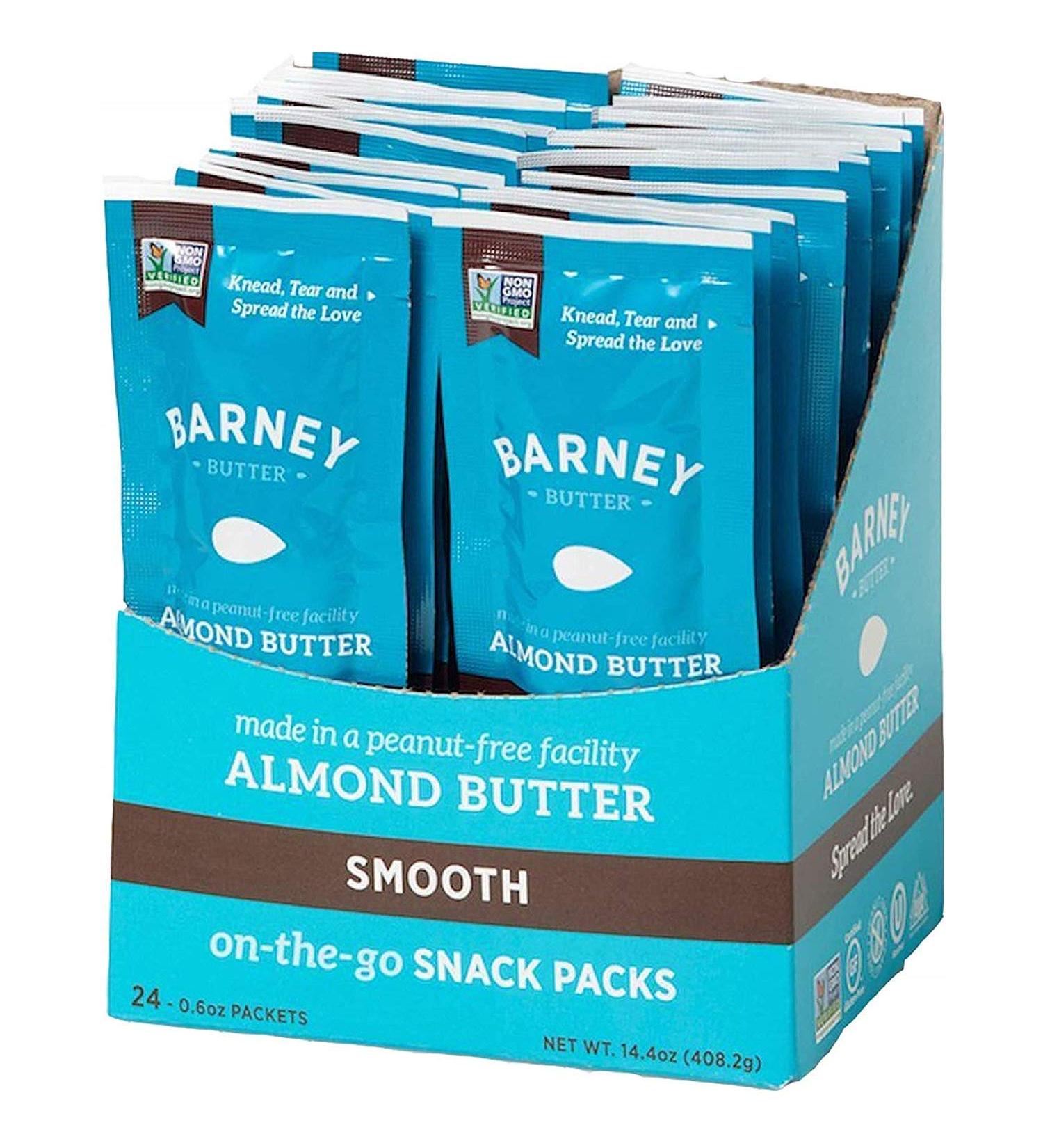 Almond Butter Snack Pack - Smooth, Paleo Friendly, Keto, Non-GMO - Skin-Free - 0.6oz (Pack of 24) - Buy Online on SooperMarket.com
