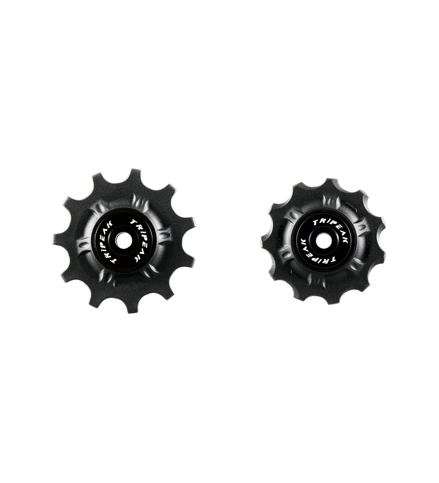 TRiPEAK 11T Steel Bearing Jockey Wheel Pulley Set for 10/11-Speed Sram/Shimano - Black - Buy Online on SooperMarket.com