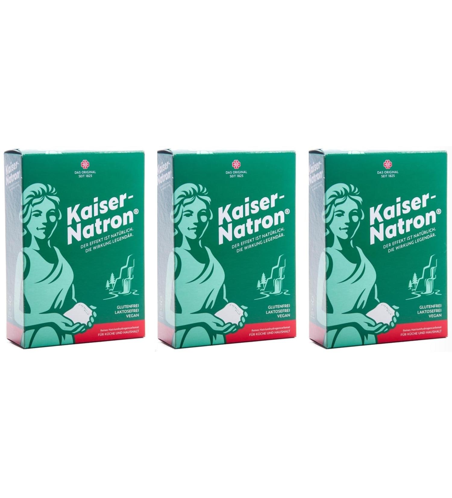 Buy 3x Kaiser Natron 250g - Versatile Baking Soda for Cooking Cleaning & More | Sodium Hydrogen Carbonate | Pack of 3 - Buy Online on SooperMarket.com
