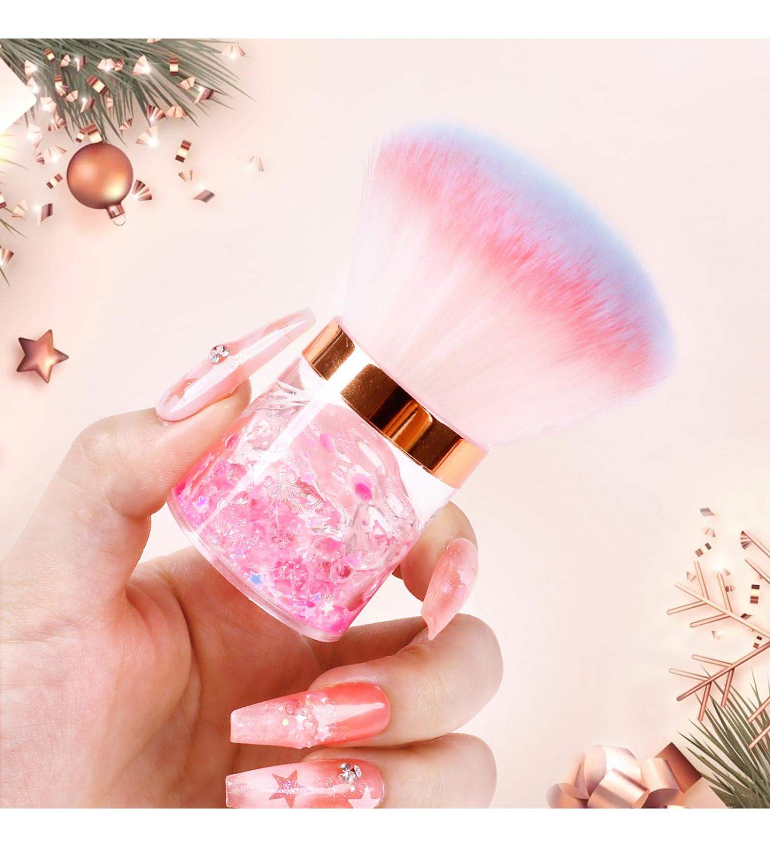 Nail Dust Brush - Pink Soft Remover for Acrylic Nails & Nail Art | Manicure Clean Up Tool - Buy Online on SooperMarket.com