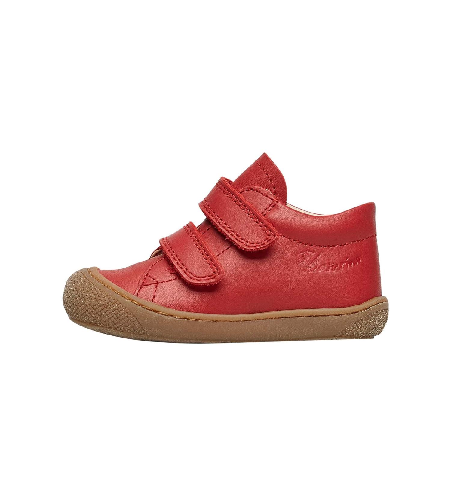 Naturino Cocoon VL Leather First Steps Shoes - 4 UK Child - Pomegranate - Buy Online on SooperMarket.com