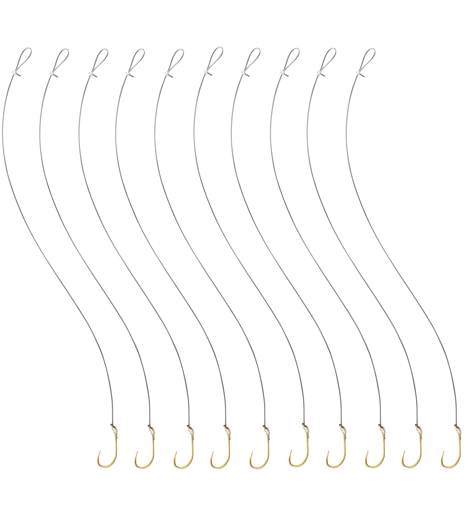 1/0 - 3/0 Baitholder Fishing Hook with 12 Leader - 10pcs by Last Cast Tackle - Buy Online on SooperMarket.com