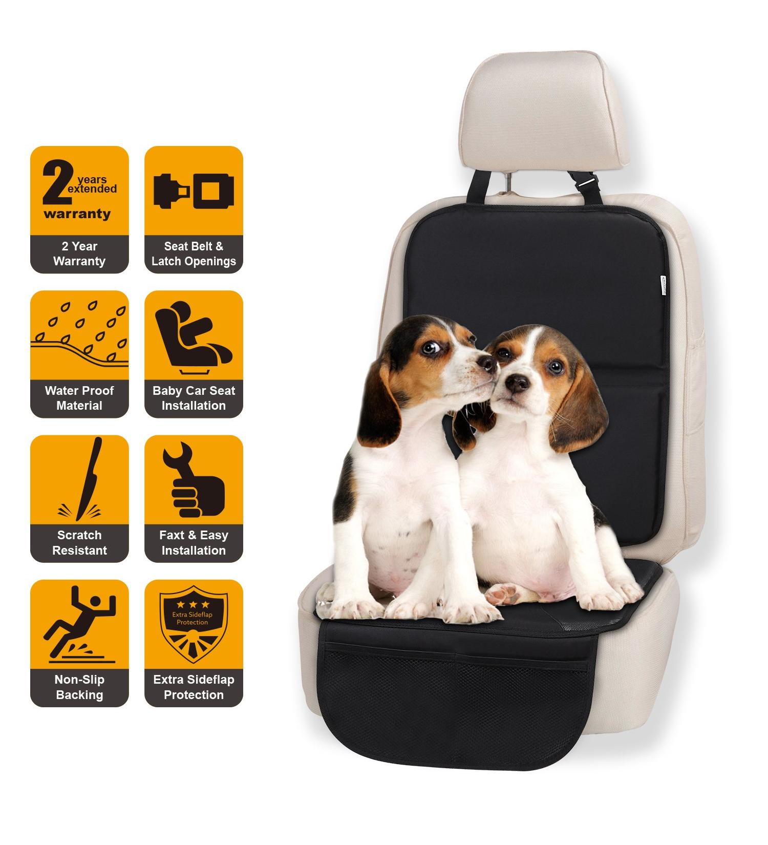 Premium Car Seat Protector for Child Seats | Universal Size | Protects Upholstery from Dirt & Stains | Non-Slip Backing | Easy to Clean - Buy Online on SooperMarket.com