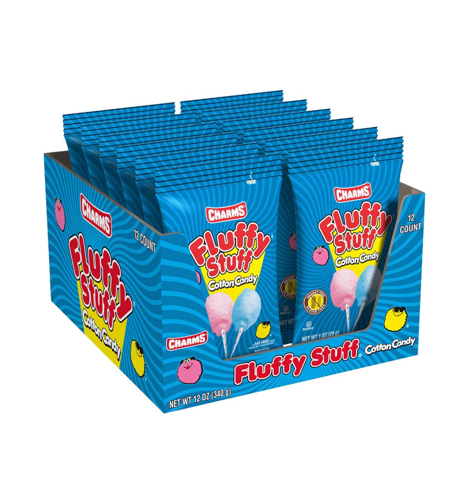 Fluffy Stuff Cotton Candy - 12 Oz (Pack of 12) | Sweet Treats for Parties & Events - Buy Online on SooperMarket.com