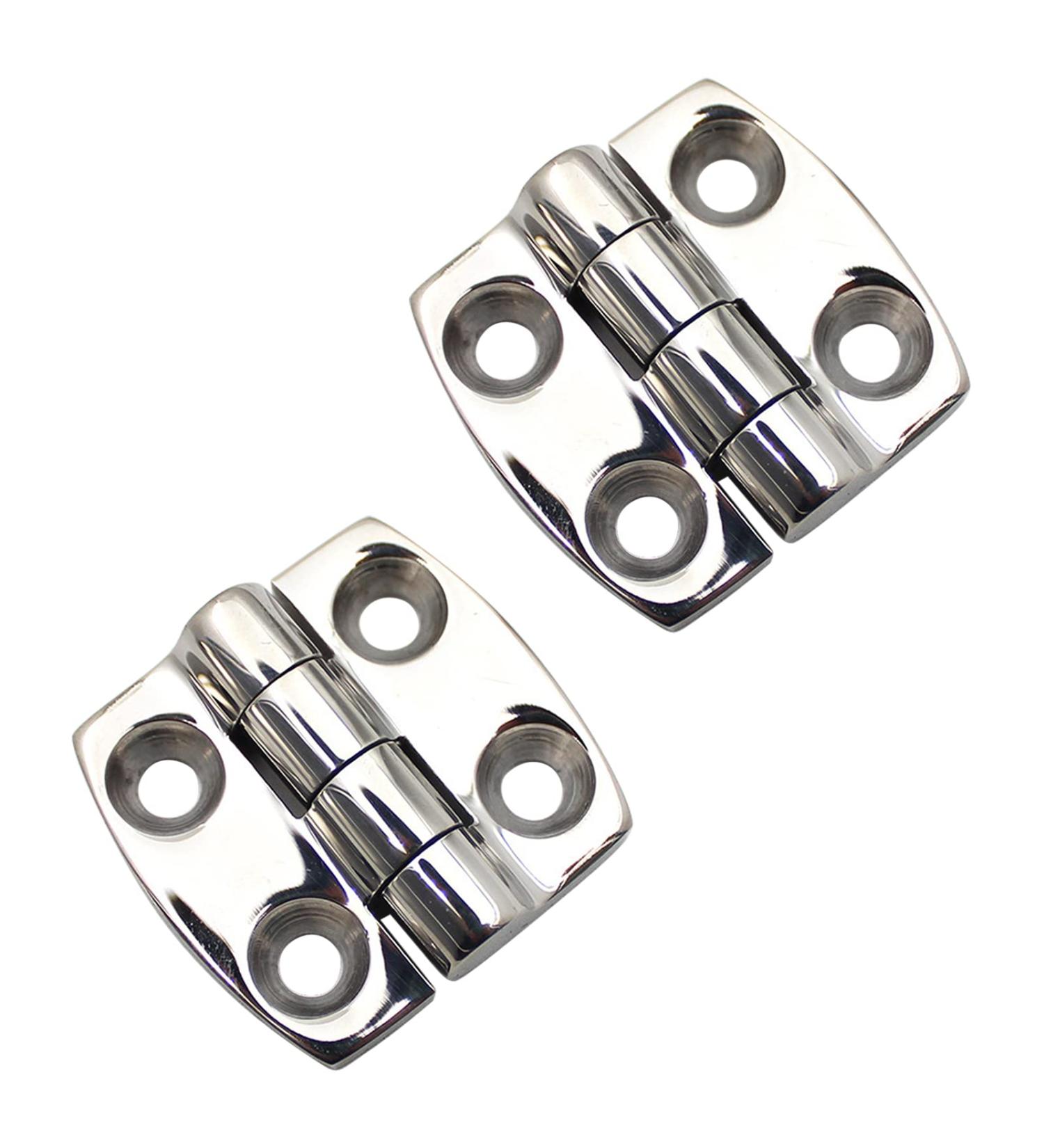 Stainless Steel Marine Boat Hinges 1-1/2 x 1-1/2 Pair - High-Quality Hardware - Buy Online on SooperMarket.com