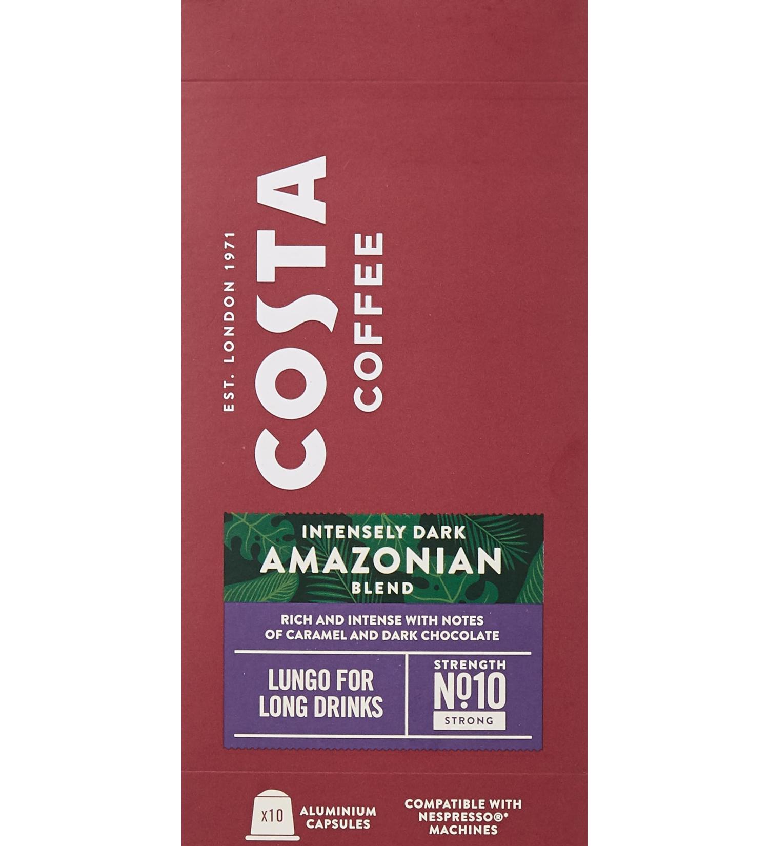 Costa Intensely Dark Amazonian Blend X 10 Pods 57g - Buy Online on SooperMarket.com