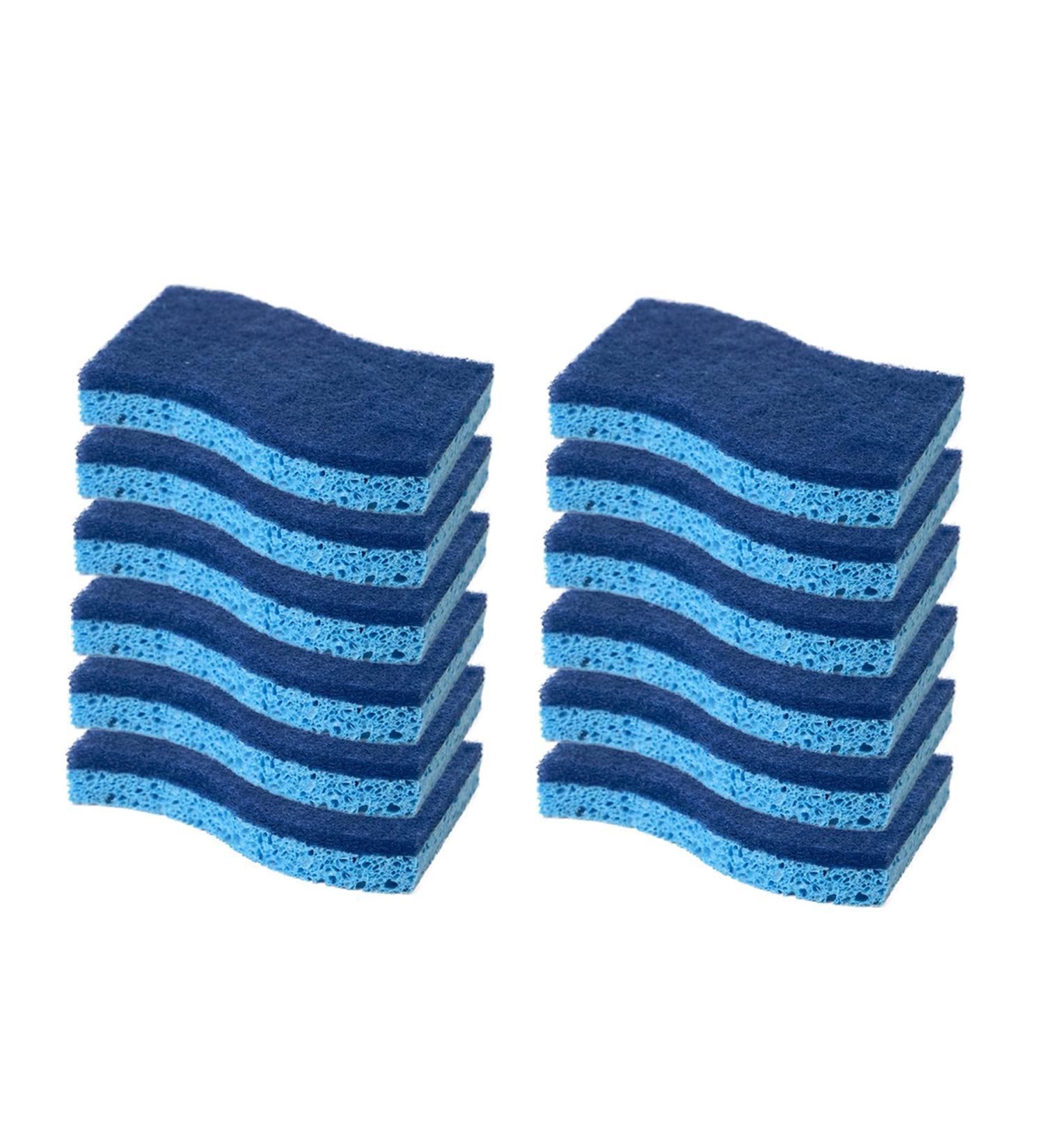 CELOX 12 Pack Non-Scratch Dual Sided Dish Sponges for Dishes - Long Lasting and Reusable Kitchen Cleaning Sponges - Buy Online on SooperMarket.com