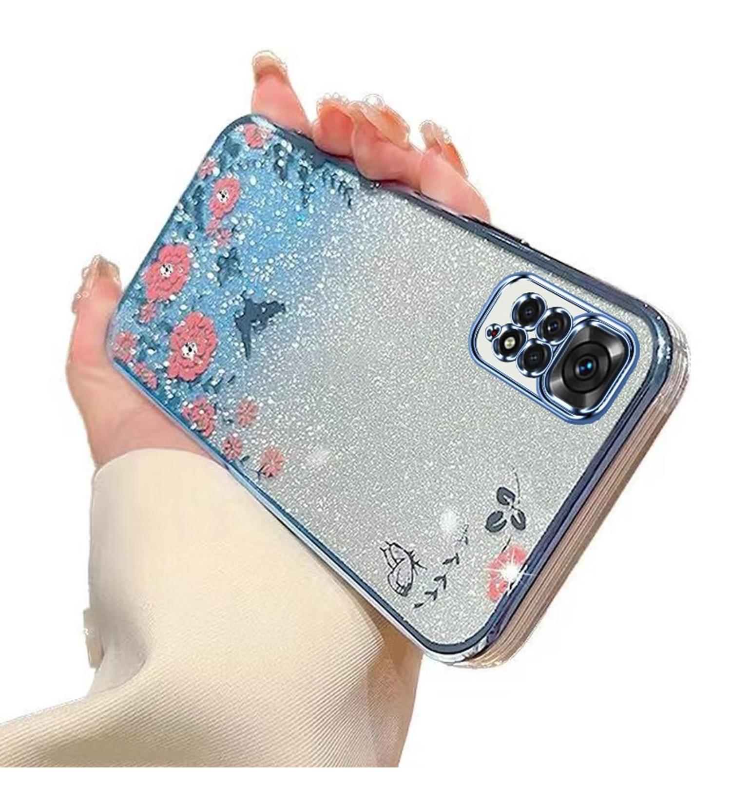 Buy Tivenfezk Nadoli Glitter Diamond Case for Xiaomi Redmi Note 11S - Sparkle Flower Butterfly Soft Silicone Cover - Buy Online on SooperMarket.com