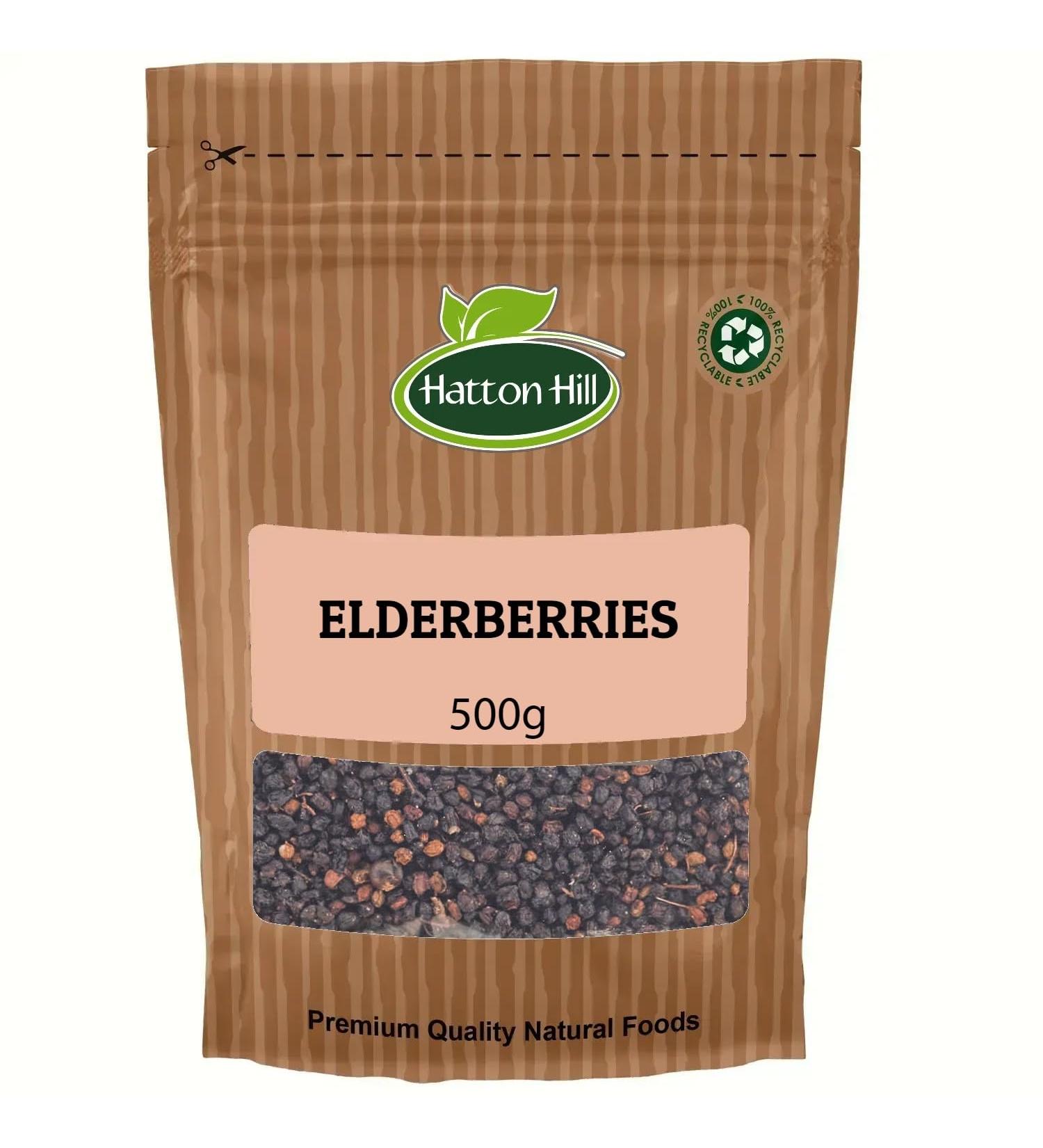 Elderberries Whole 500g by Hatton Hill