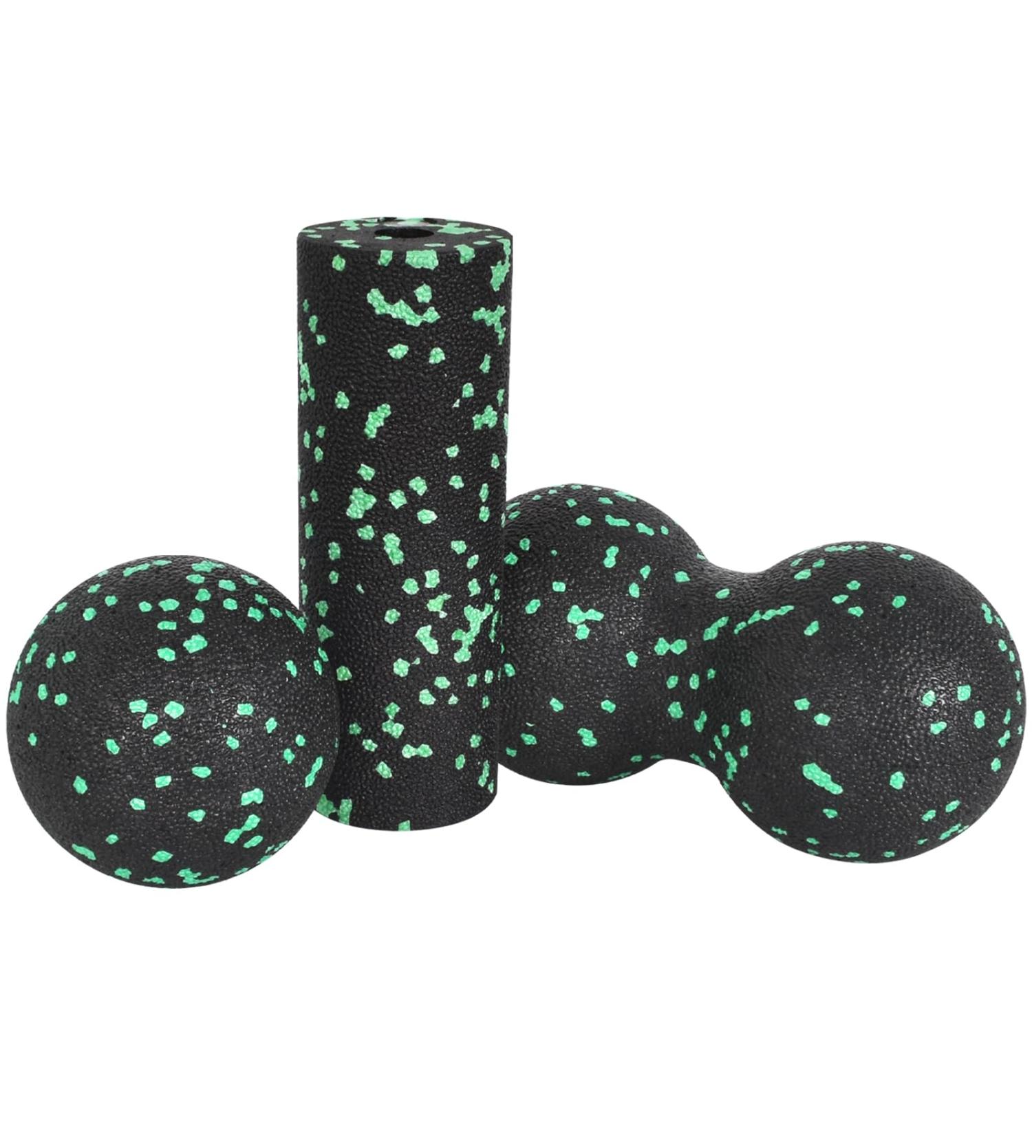 Fascia Set for Self-Massage | Foam Roller & Massage Ball Duo for Pain Relief | International Shipping - Buy Online on SooperMarket.com