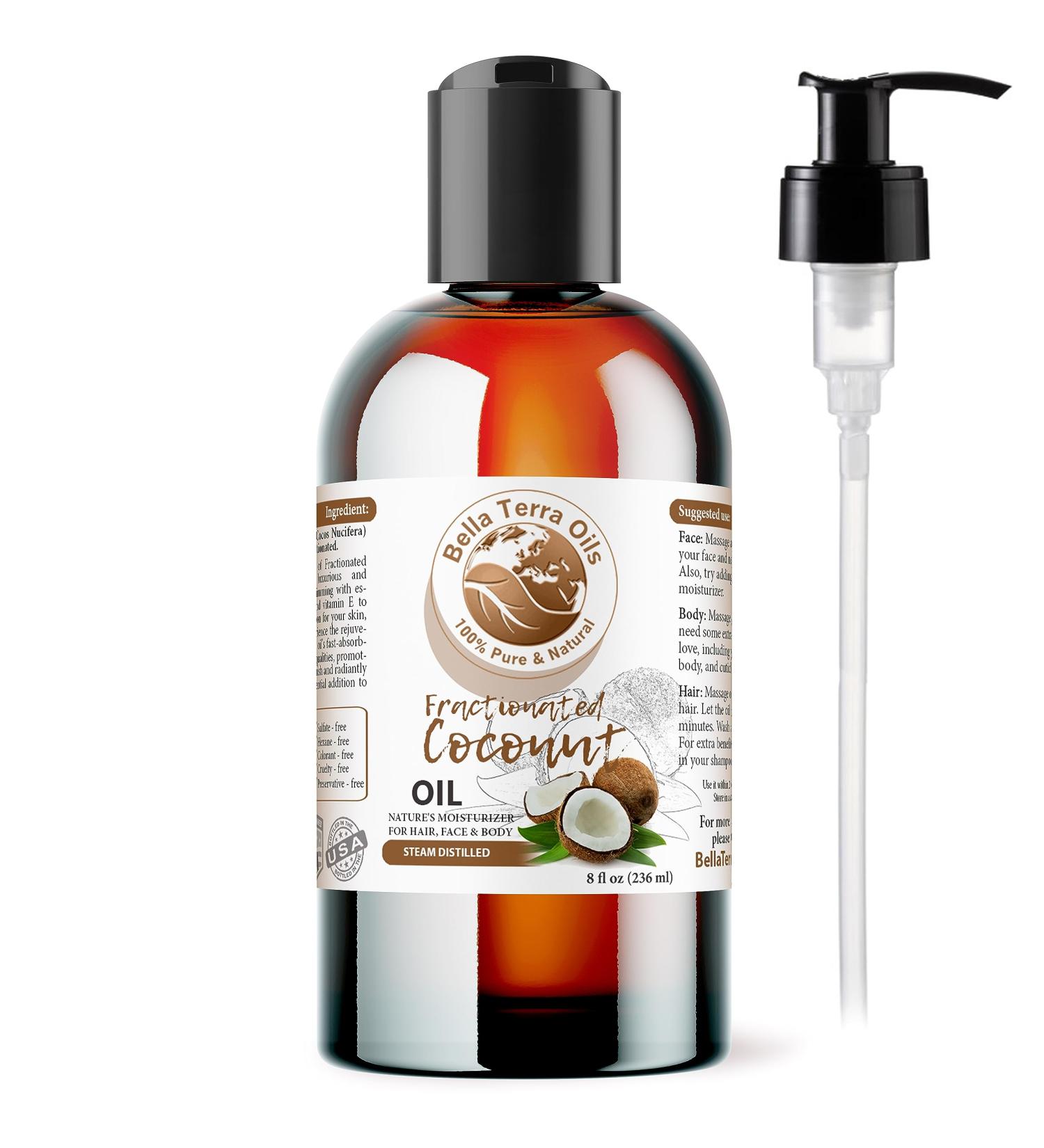 NEW Coconut Oil Fractionated. 8oz. Steam-distilled. US-made. Organic. 100% Pure. Always Liquid. Hexane-free. Carrier Oil f... - Buy Online on SooperMarket.com