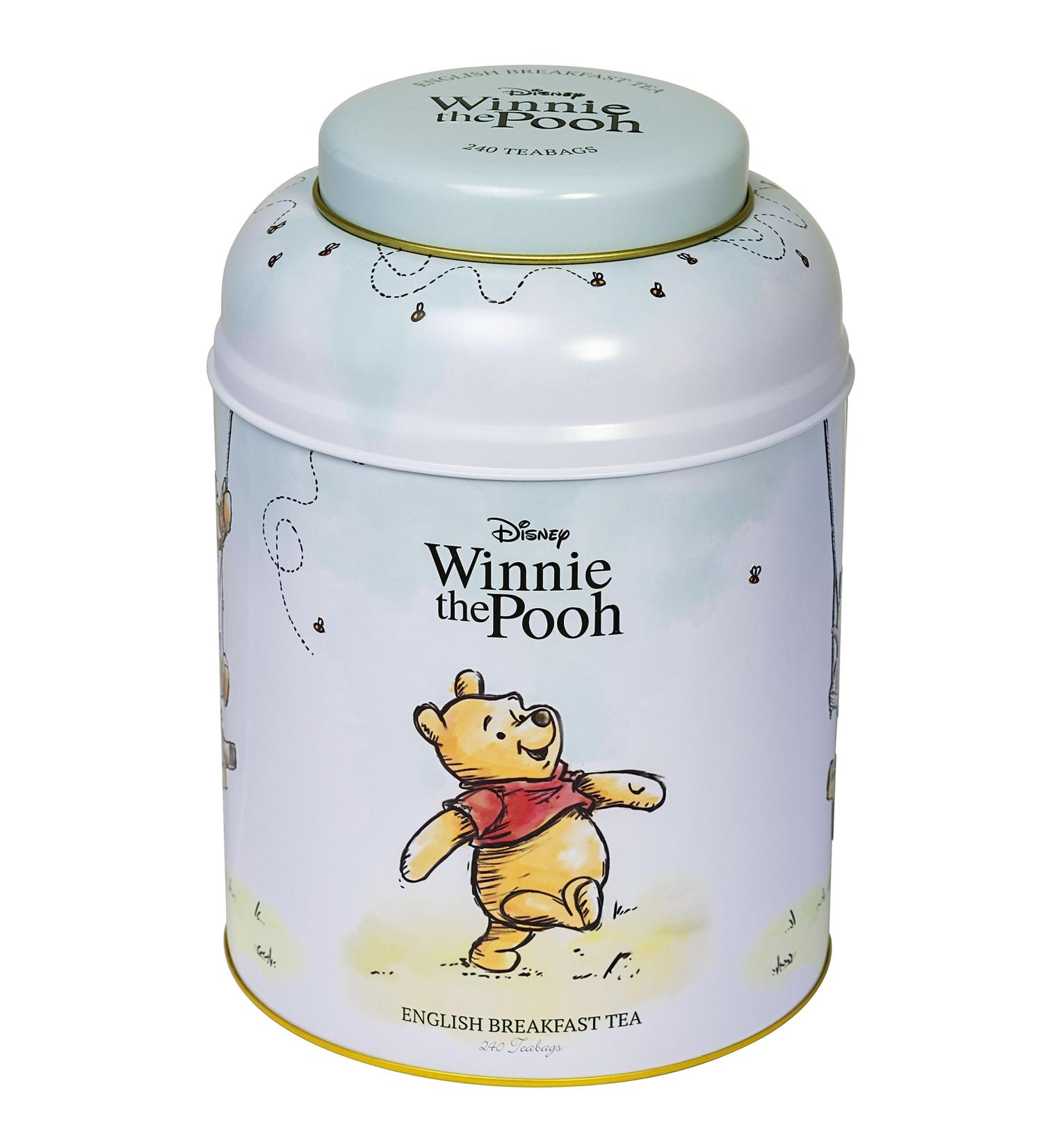 New English Teas Winnie the Pooh & Tigger Tea Caddy with 240 English Breakfast Teabags - Buy Online on SooperMarket.com
