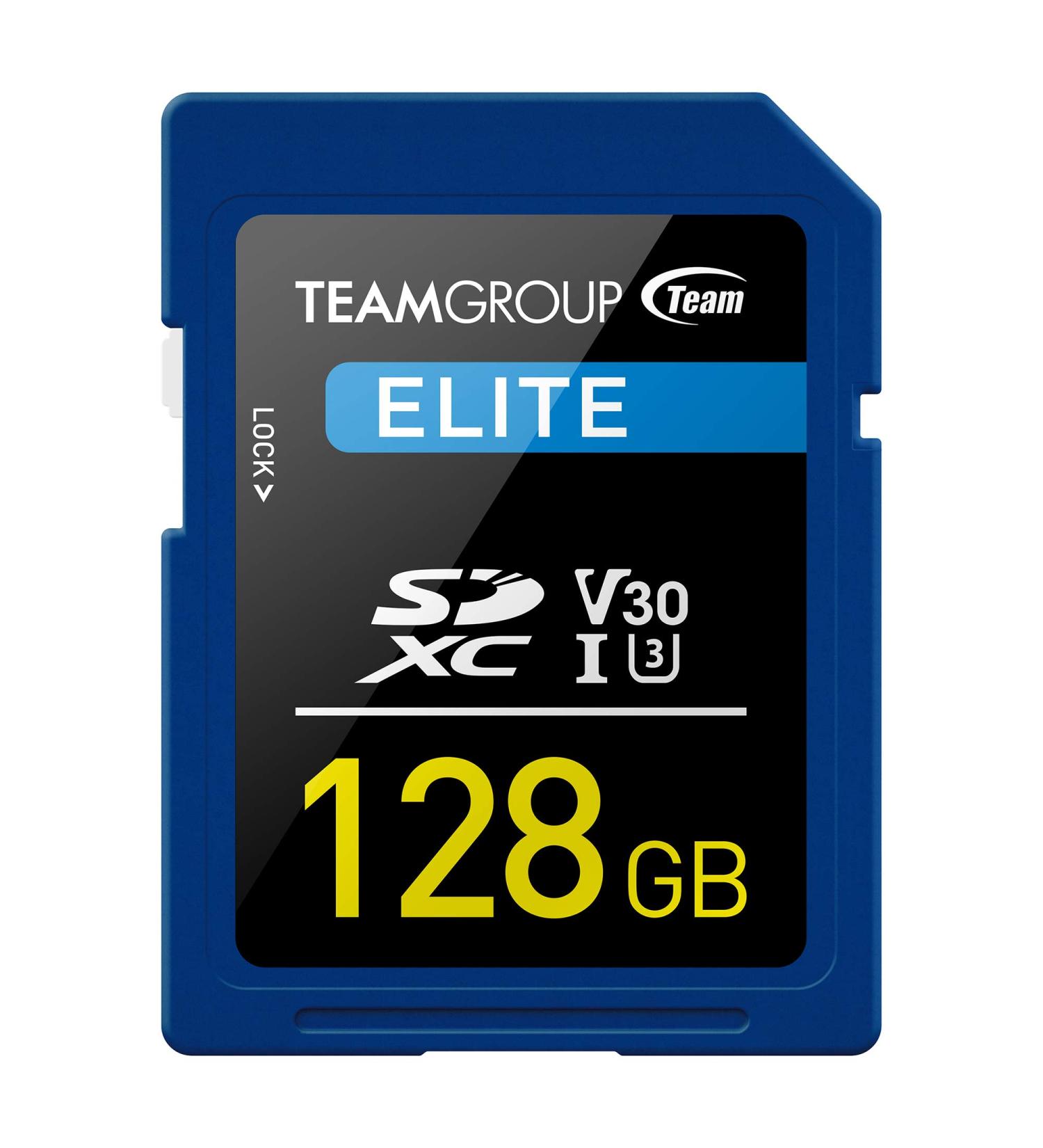 TEAMGROUP Elite 128GB UHS-I U3 V30 SDXC Memory Card - 100MB/s Read Speed for 4K Cameras - Buy Online on SooperMarket.com