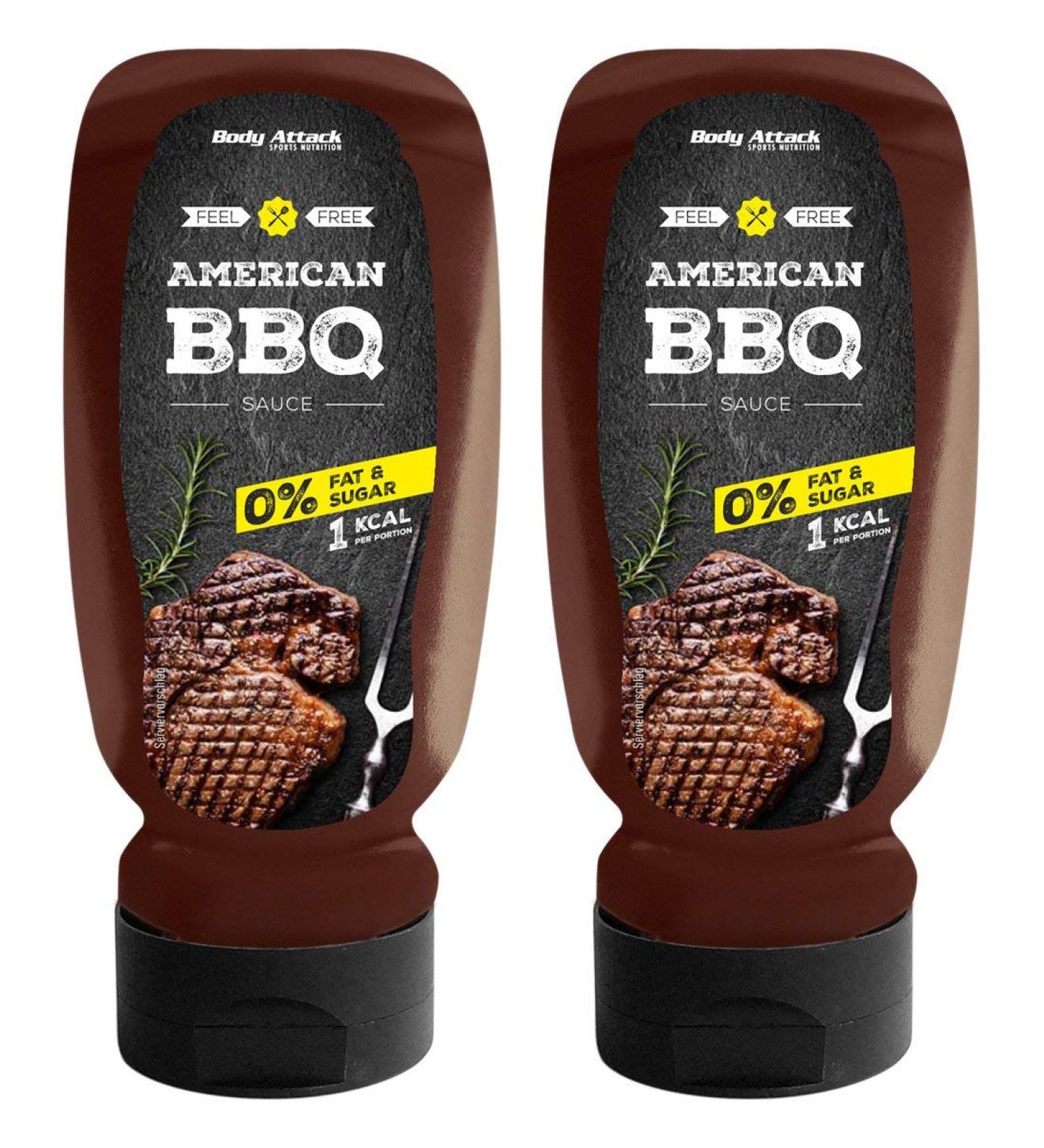 Body Attack BBQ Sauce - 0% Sugar & 0% Fat | Perfect for All Diets | 320ml (2 Pack) - International Shipping Available - Buy Online on SooperMarket.com