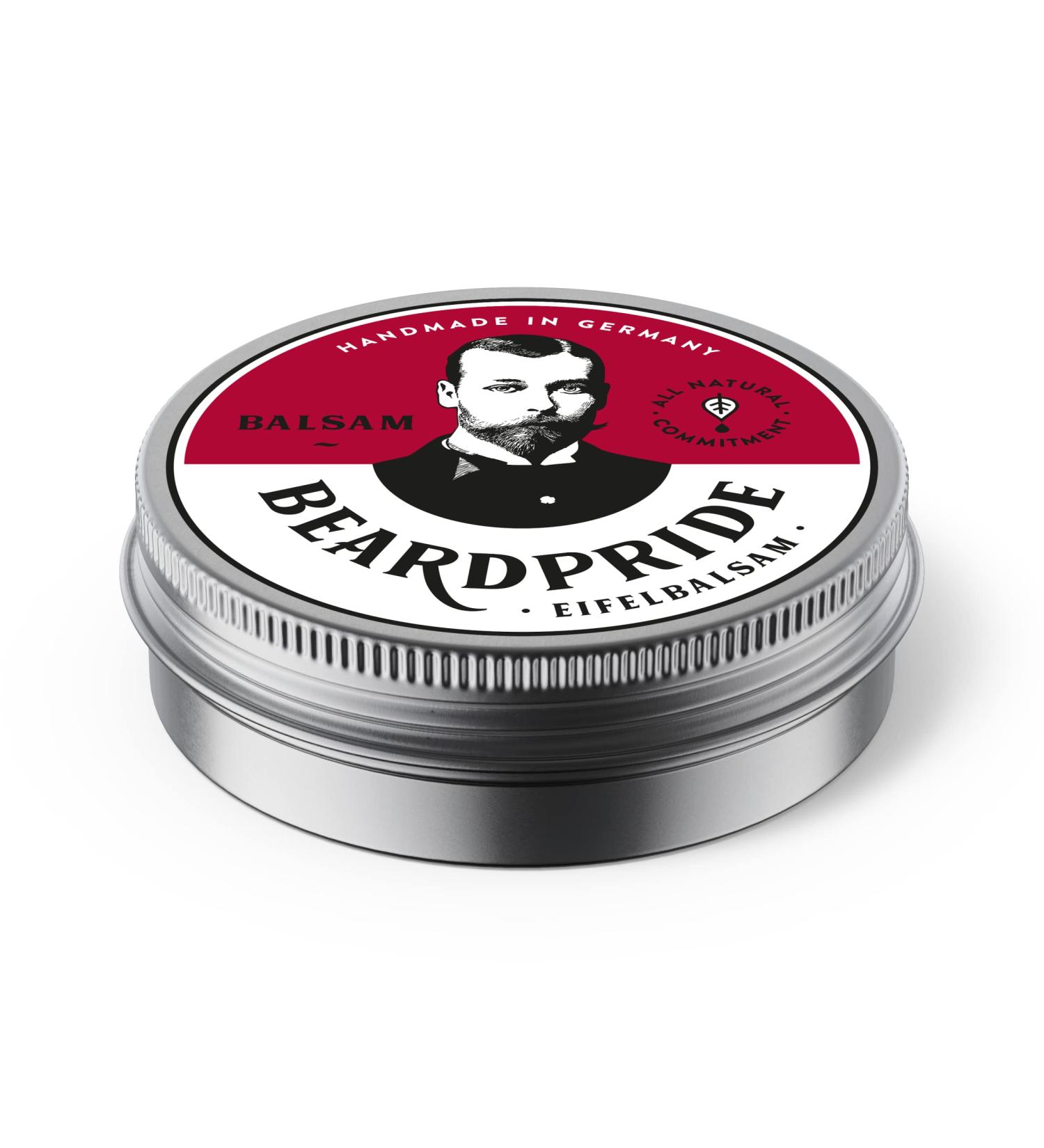 Beardpride Bartbalam men - the original beard balm from the Barbershop - Our Beard Balm is based on natural shea butter and valuable oils - Bartbalm - Gift for men (Eifel 28g) Eifel 28.00 g (1 Pack)
