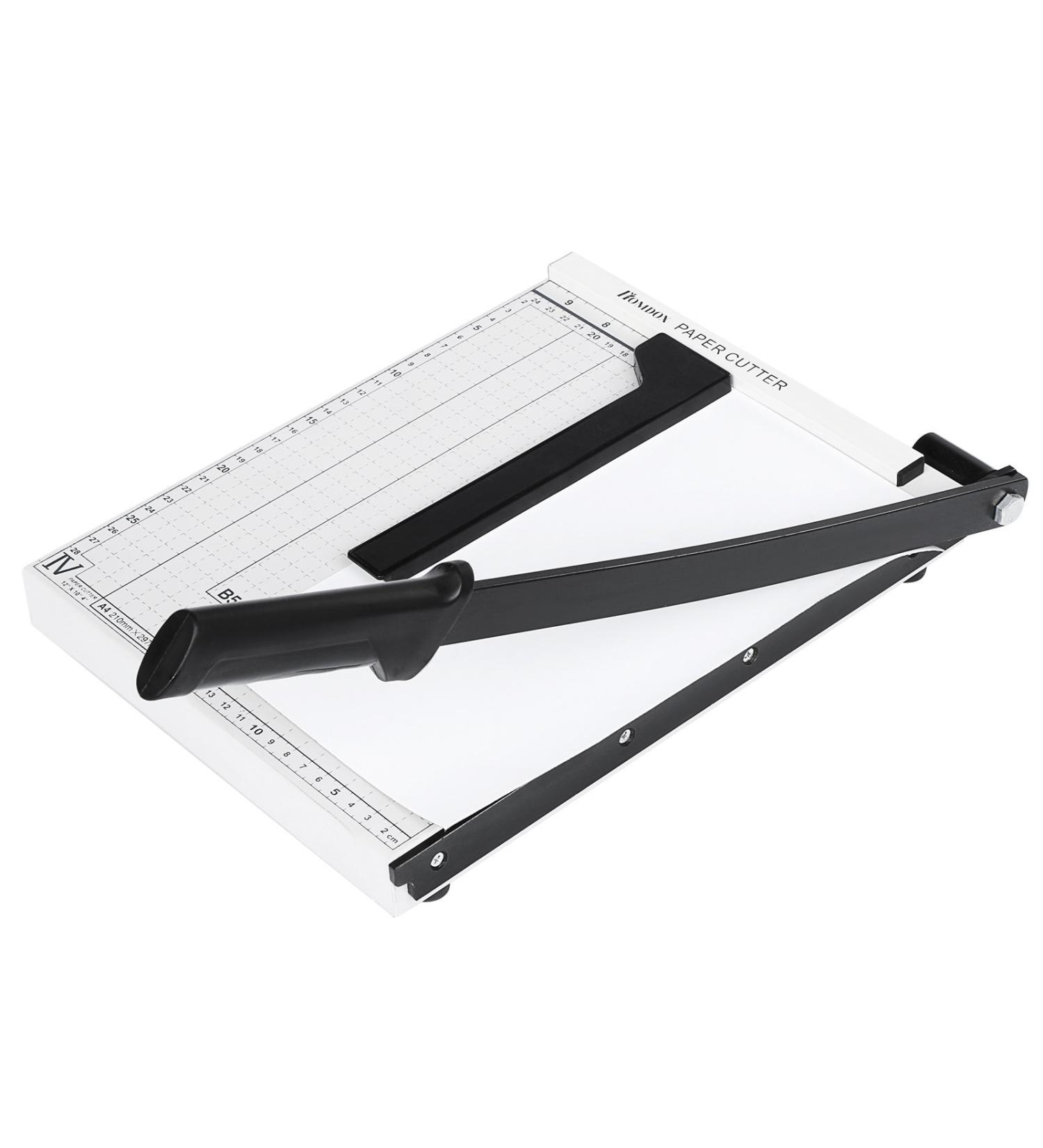 Paper Trimmer  A4 Paper Cutter  Heavy Duty Photo Guillotine Paper Cutter Machine for Office Home Use  12 inch Cut Length  12.5" x 9.8" (Use for A4-B7) White - Buy Online on SooperMarket.com