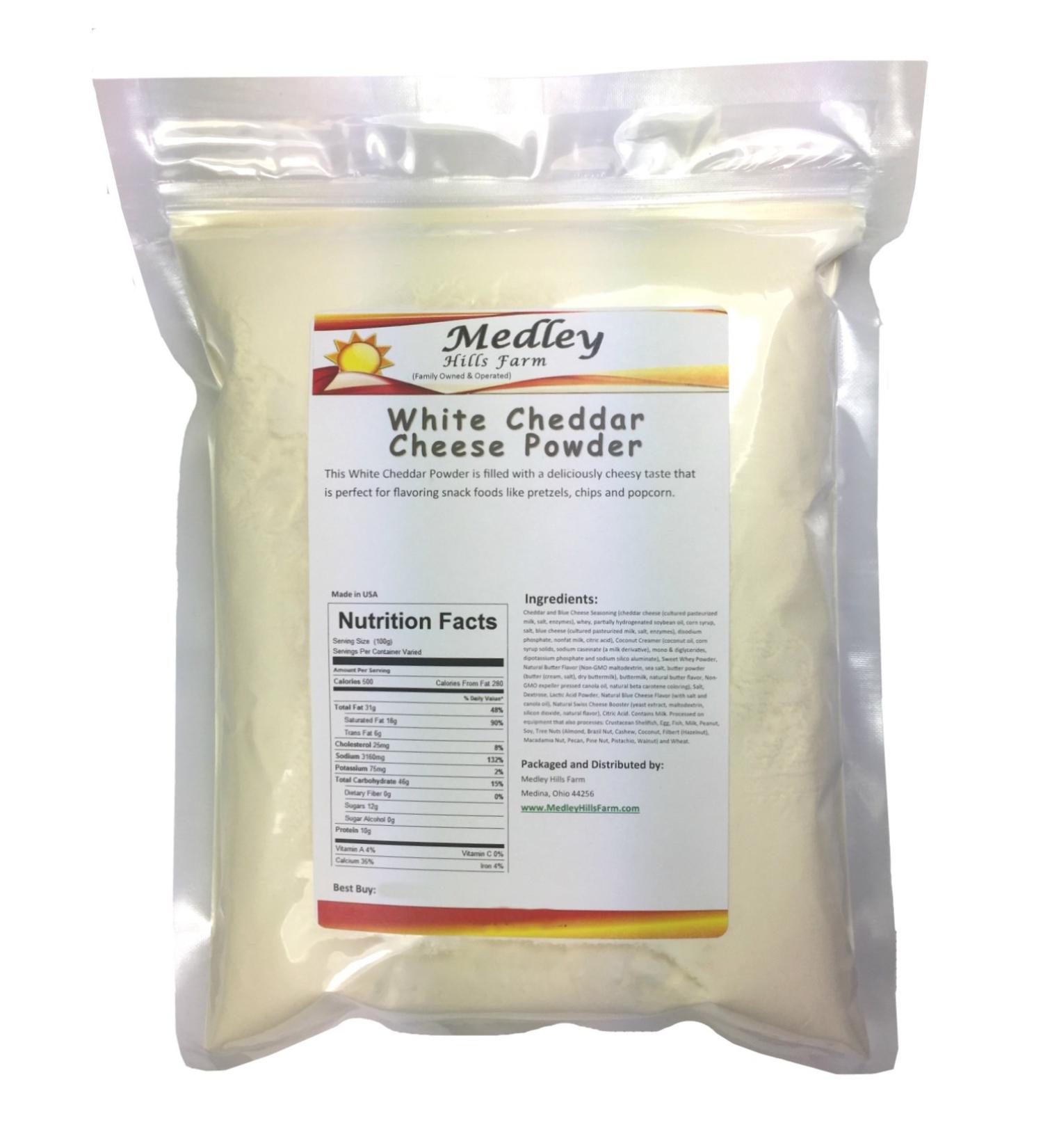 White Cheddar Cheese Powder 1.5 lbs - Premium Quality for Cooking & Snacking - Buy Online on SooperMarket.com