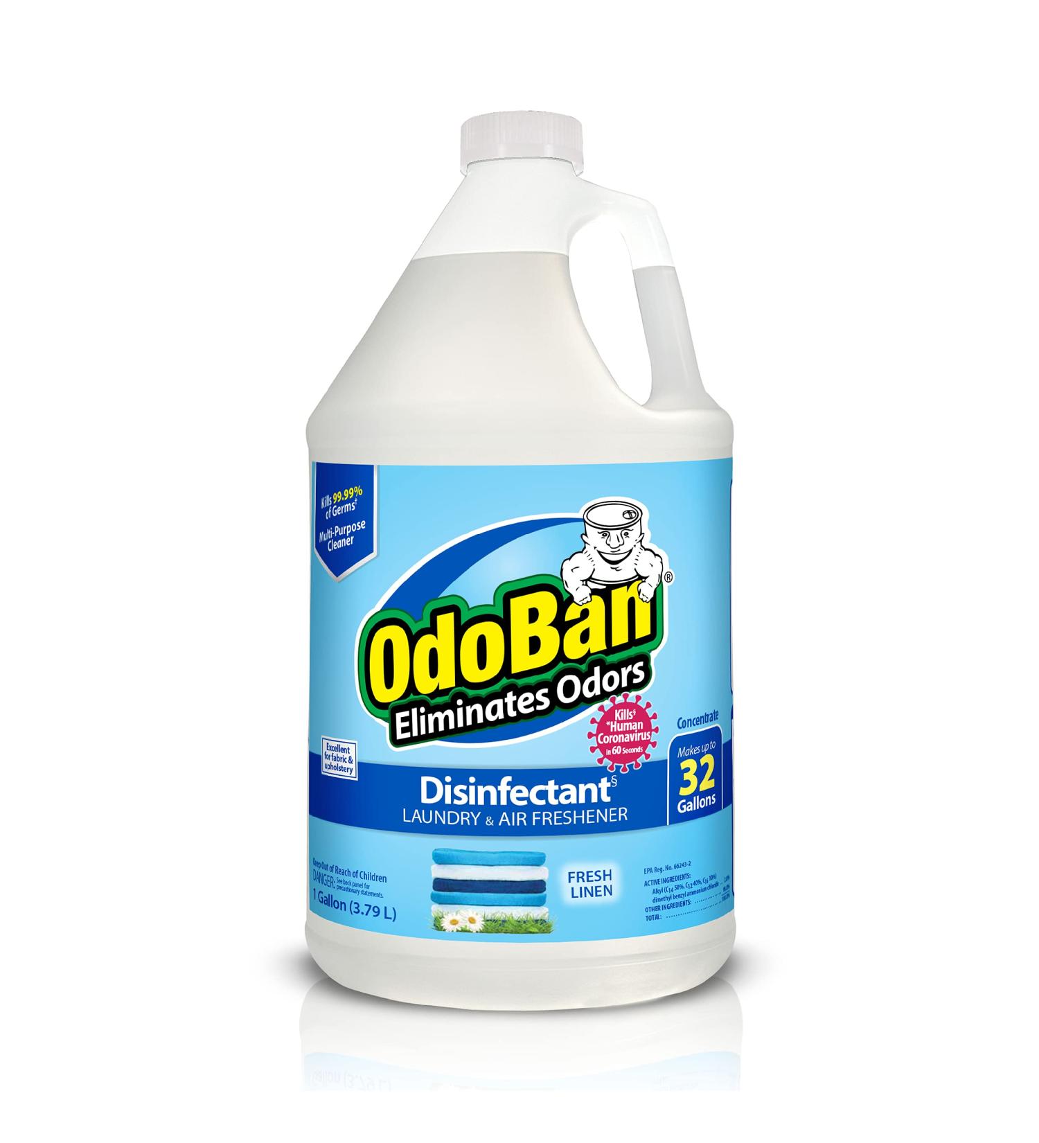 OdoBan Fresh Linen Odor Eliminator and Disinfectant Concentrate (1 Gal.) - Powerful Cleaning Solution - Buy Online on SooperMarket.com