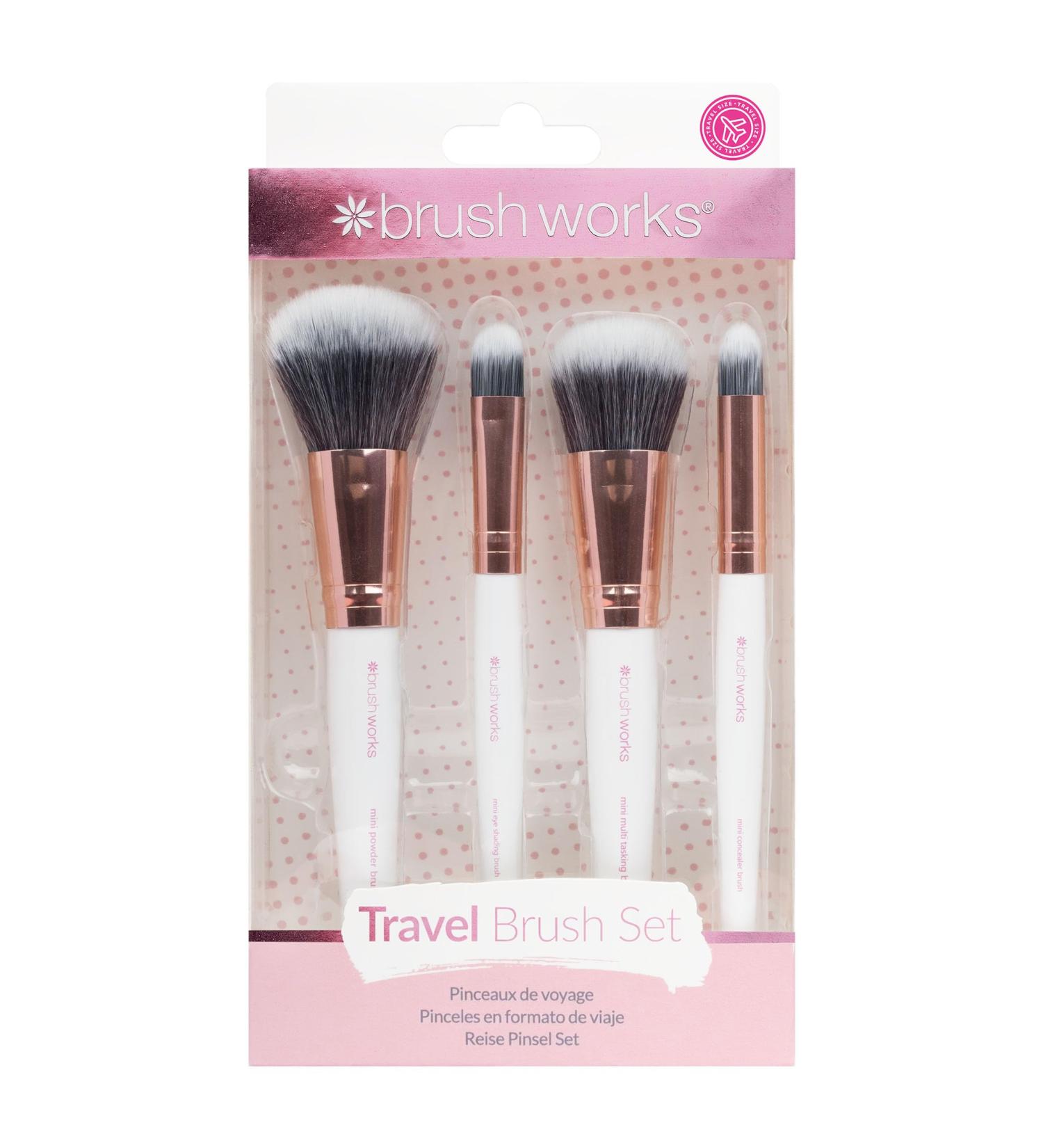 Brushworks Travel Set- Pink & Gold - Buy Online on SooperMarket.com