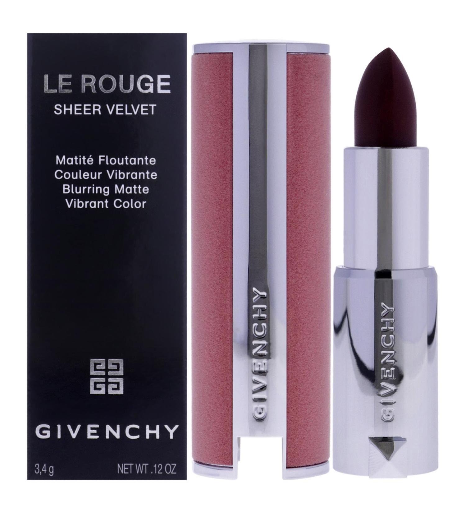 Givenchy Le Rouge Sheer Velvet Matte Lipstick N39 Rouge Grenat - Luxury Matte Lipstick for Women - 0.11 oz | International Shipping - Buy Online on SooperMarket.com