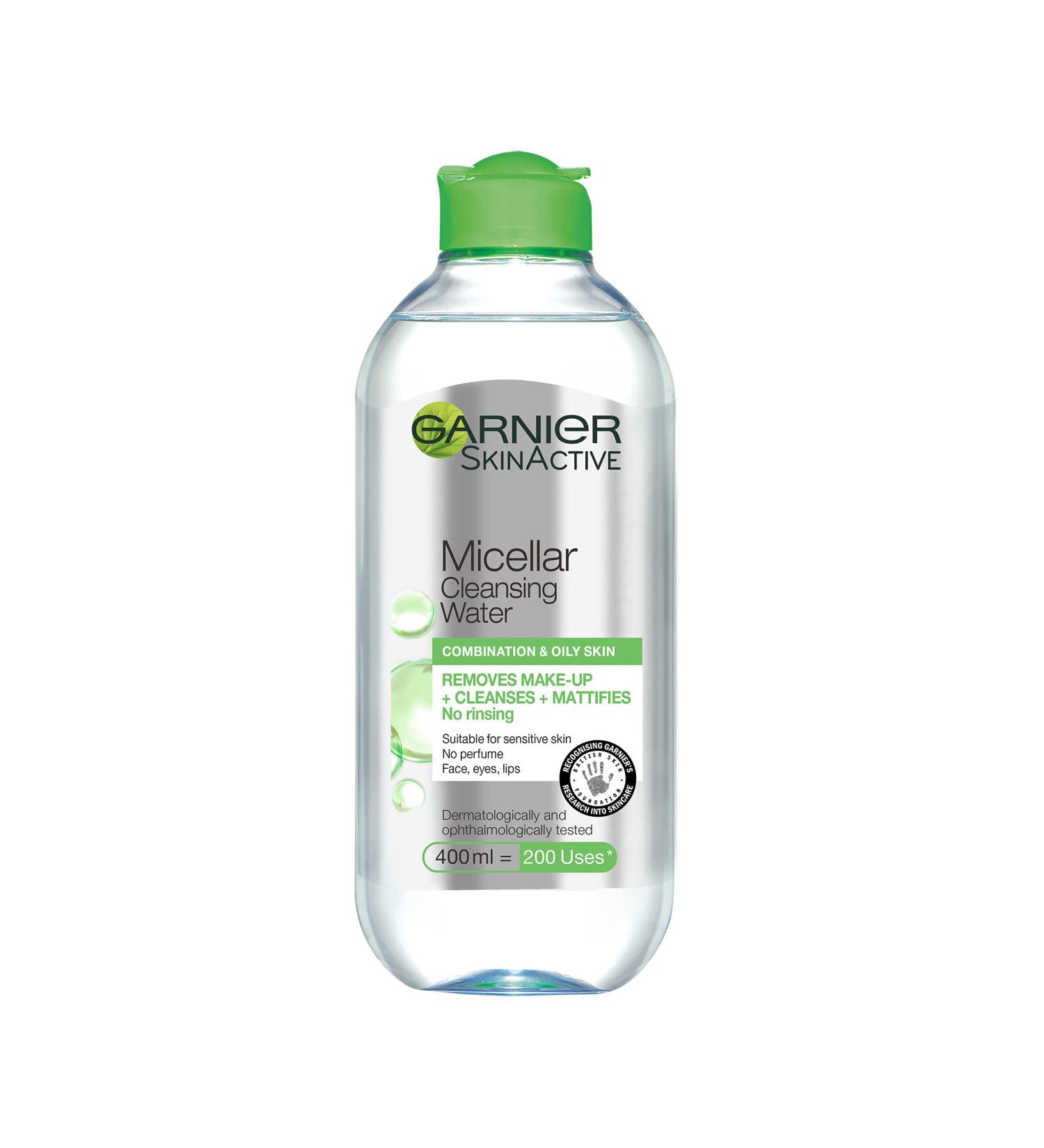 Garnier Skin Naturals Micellar Cleansing Water 400ml for Combination & Sensitive Skin - Buy Online on SooperMarket.com
