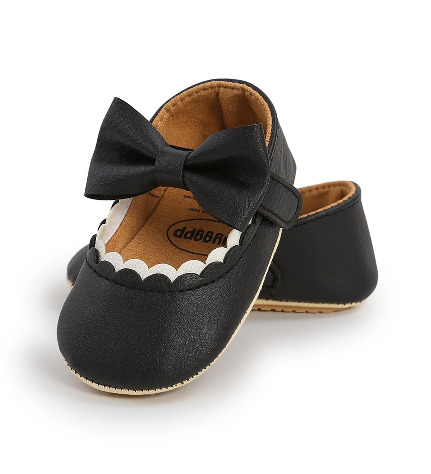 RVROVIC Baby Girl Moccasins Princess Mary Jane Flat Shoes (6-12 Months) - Premium Lightweight Soft Sole Crib Toddler Shoes - Buy Online on SooperMarket.com