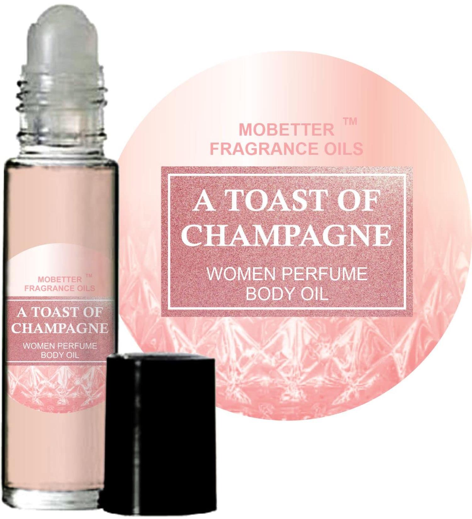 MOBETTER FRAGRANCE OILS A Toast of Champagne Women perfume Body Oil A Toast of Champagne 0.33 Fl Oz (Pack of 1)