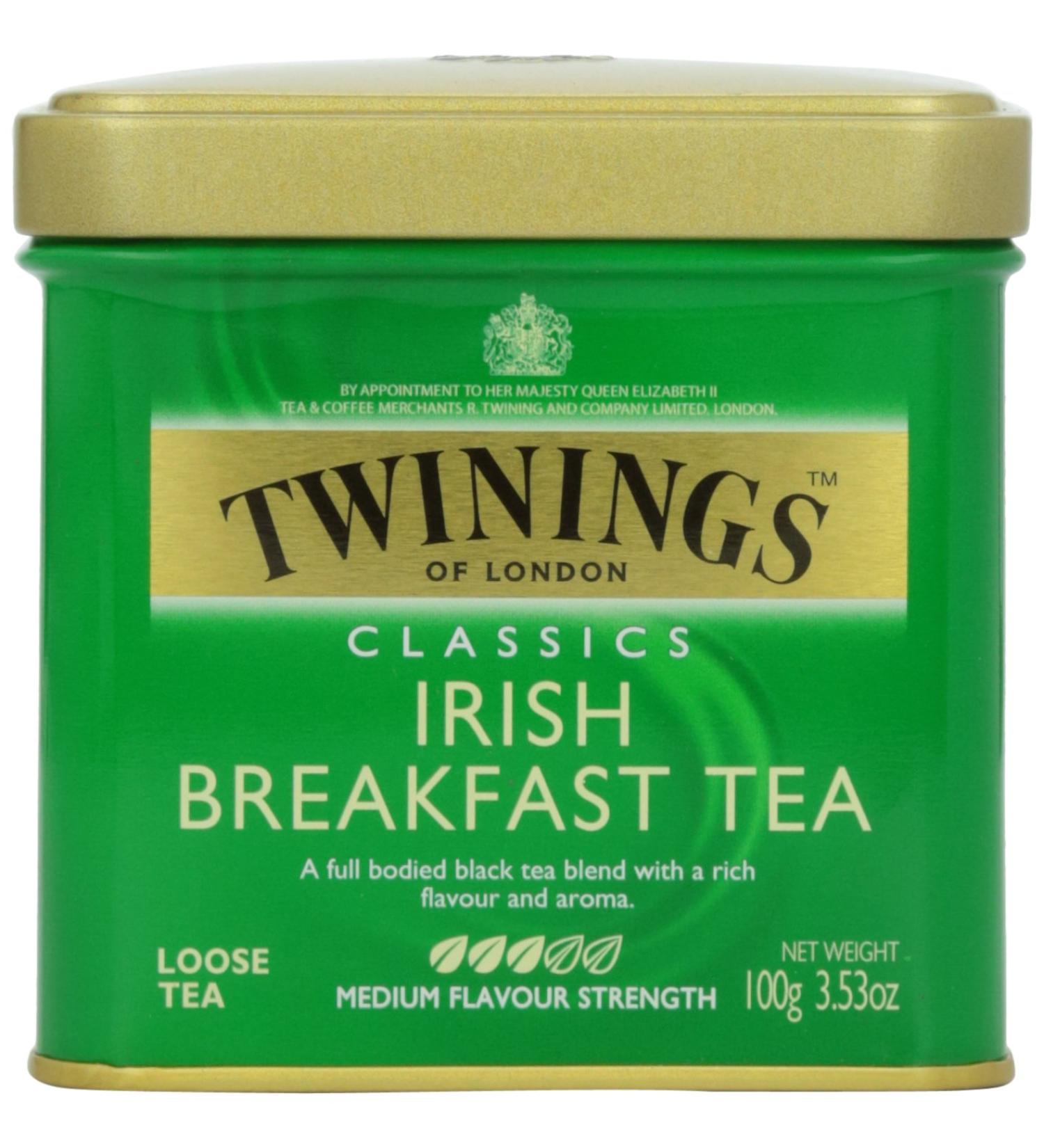 Twinings Irish Breakfast Loose Tea 3.53 oz - Authentic Classic Flavor - Buy Online on SooperMarket.com