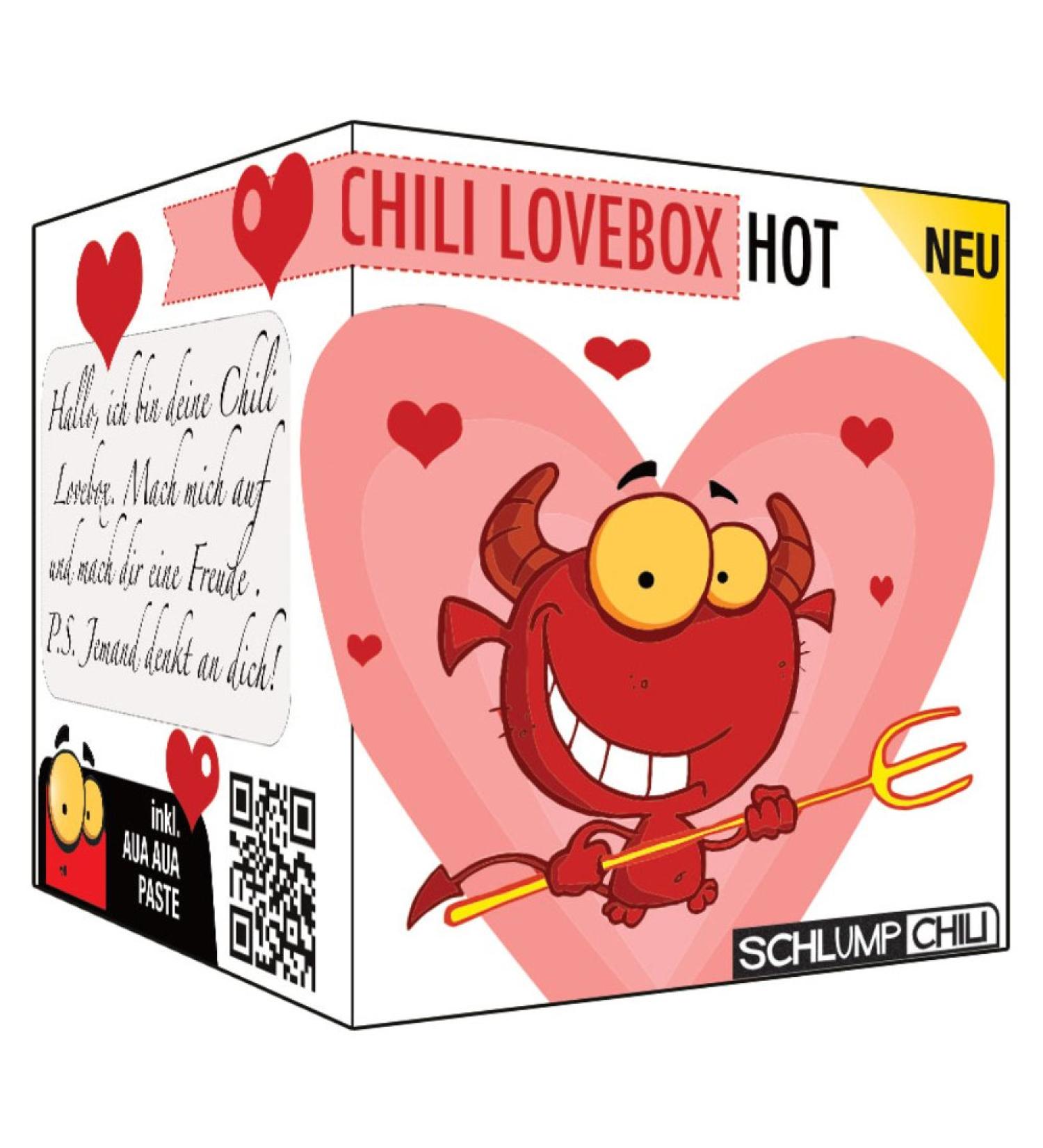 Schlump Chili Lovebox - Funny Hot Gift Set for Couples Friends & Anniversaries | Perfect for Weddings & Special Occasions - Buy Online on SooperMarket.com