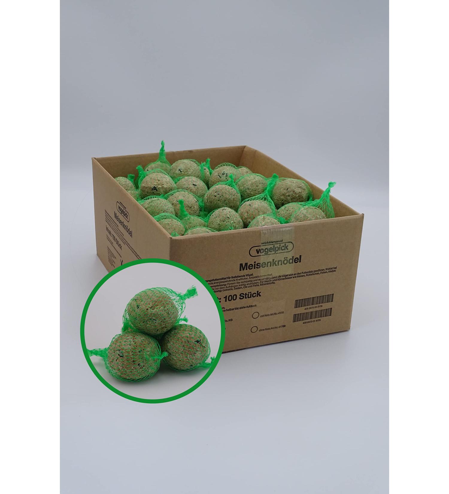 2 x 100 pieces of fat balls with net from Futterbauer