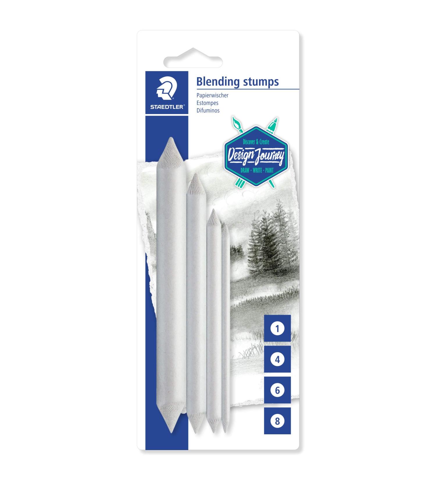 Staedtler Blending Stump Set for Pastels, Graphite, Charcoal - Pack of 4 Assorted Sizes - Buy Online on SooperMarket.com
