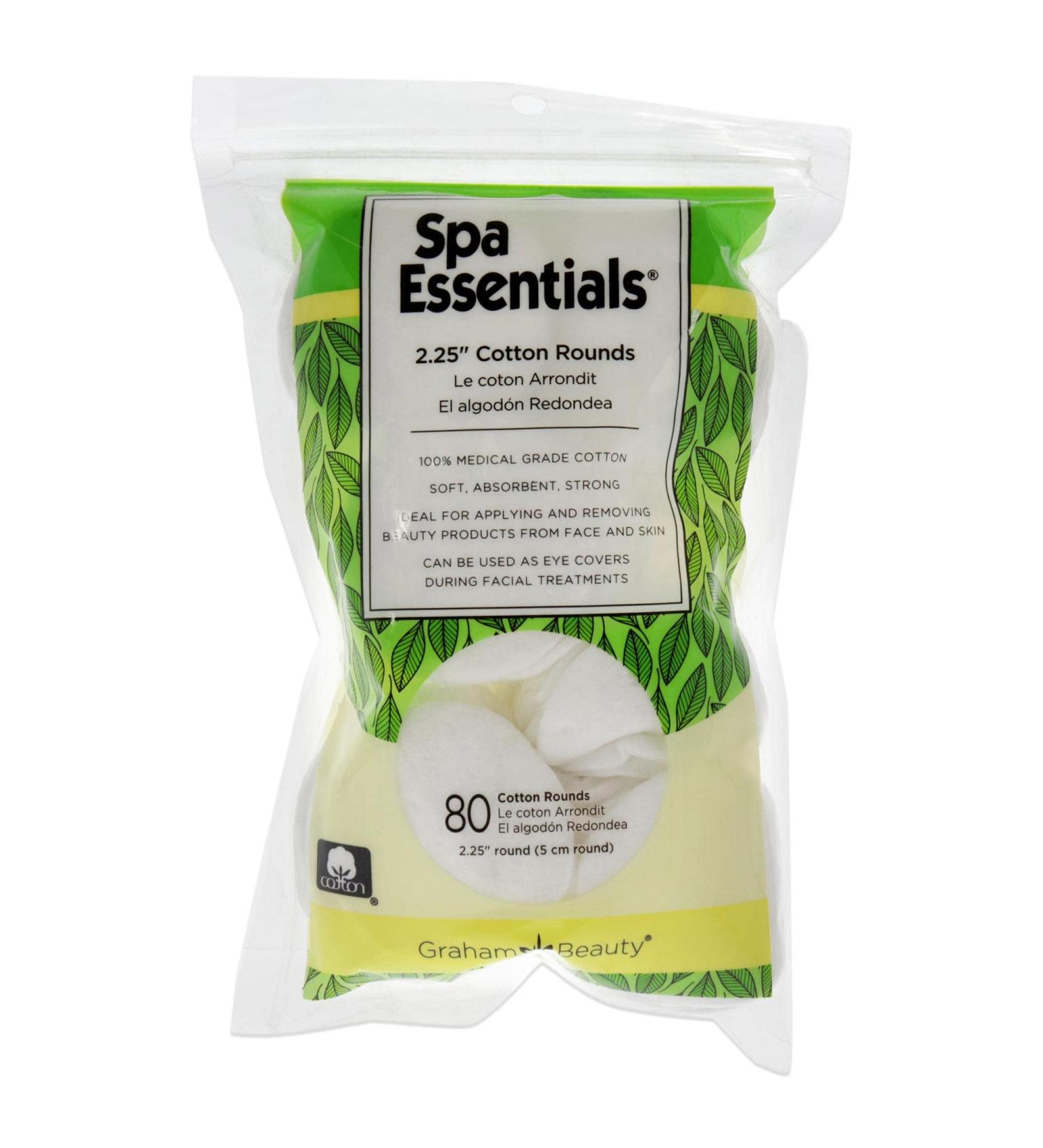 Spa Essentials Cotton Pads for Women - 80 Pack | Premium Quality for Your Beauty Routine - International Shipping Available - Buy Online on SooperMarket.com