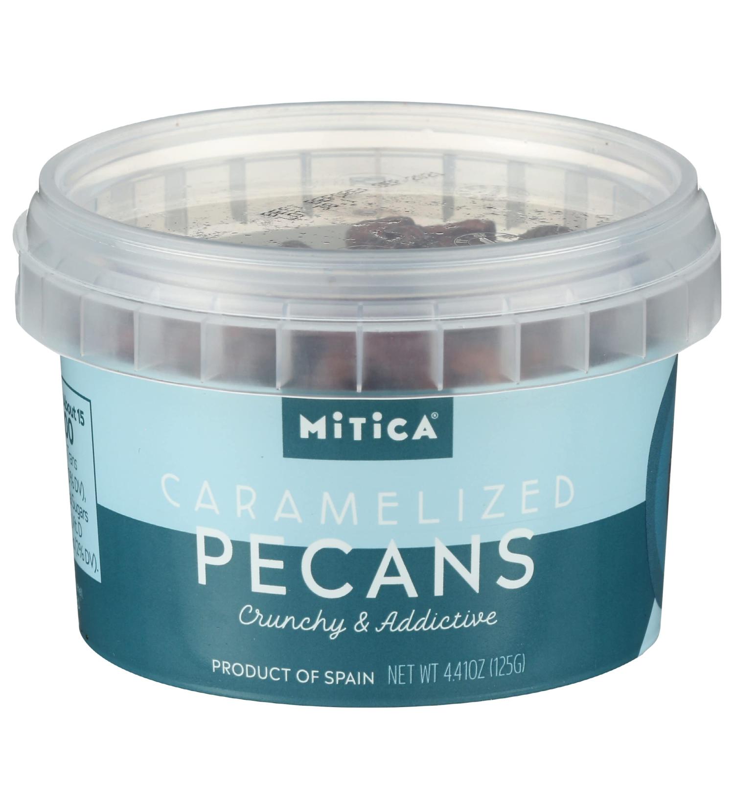 Mitica Caramelized Pecans (4.41 oz) - Prepacked Gourmet Treat - Buy Online on SooperMarket.com