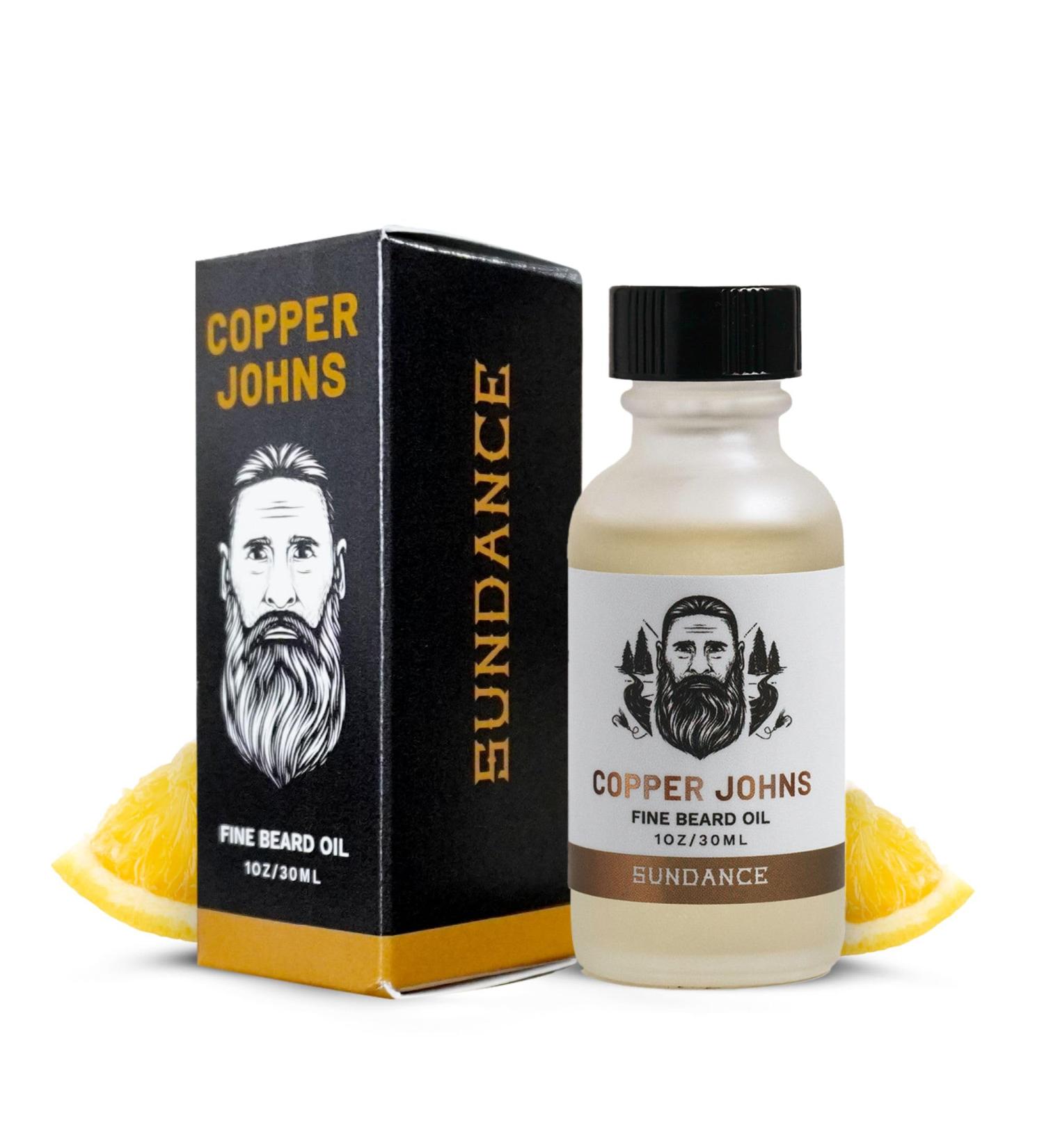 Premium Beard Oil for Men - Castor & Jojoba with Sea Minerals | Softness & Control | Sundance-Citrus Scent | 1 oz - International Shipping - Buy Online on SooperMarket.com