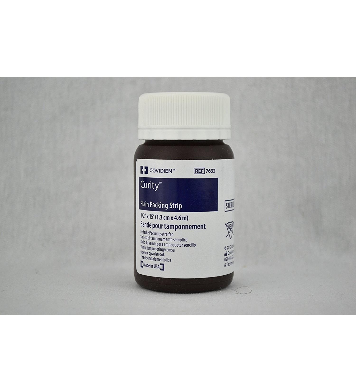 Curity Plain Packing Strip 1/2 X 15'