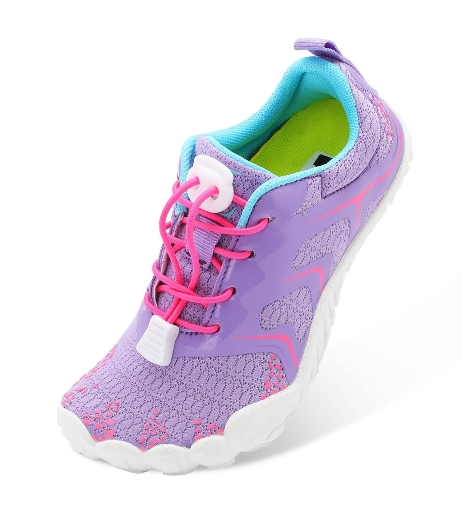 L-RUN Kids Water Shoes - Quick Dry Athletic Sneakers for Boys Girls | 13.5 Little Kid | Indoor Outdoor Hiking Shoes | Purple Pink - Buy Online on SooperMarket.com