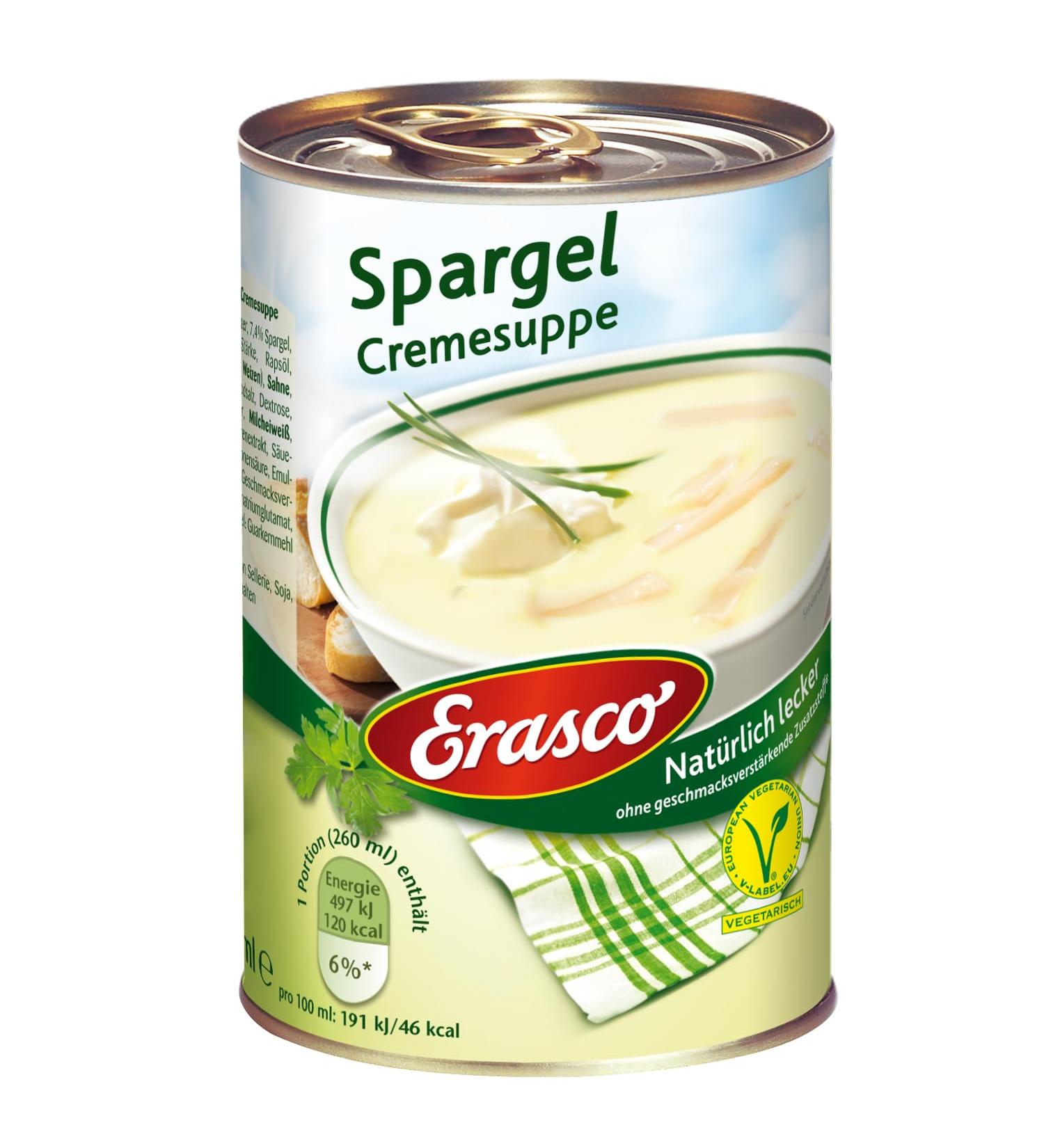 Erasco Asparagus Cream Soup - Pack of 3 (3 x 390 ml) | International Shipping Available - Buy Online on SooperMarket.com