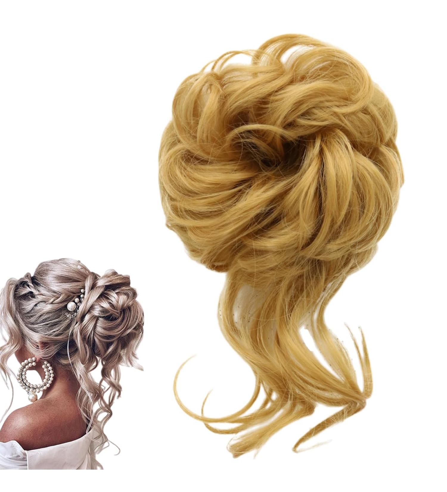 Prinfantasy Messy Bun Hairpiece Extensions for Women & Kids | Curly Updo Donut Chignons GBFQ012 - Buy Online on SooperMarket.com