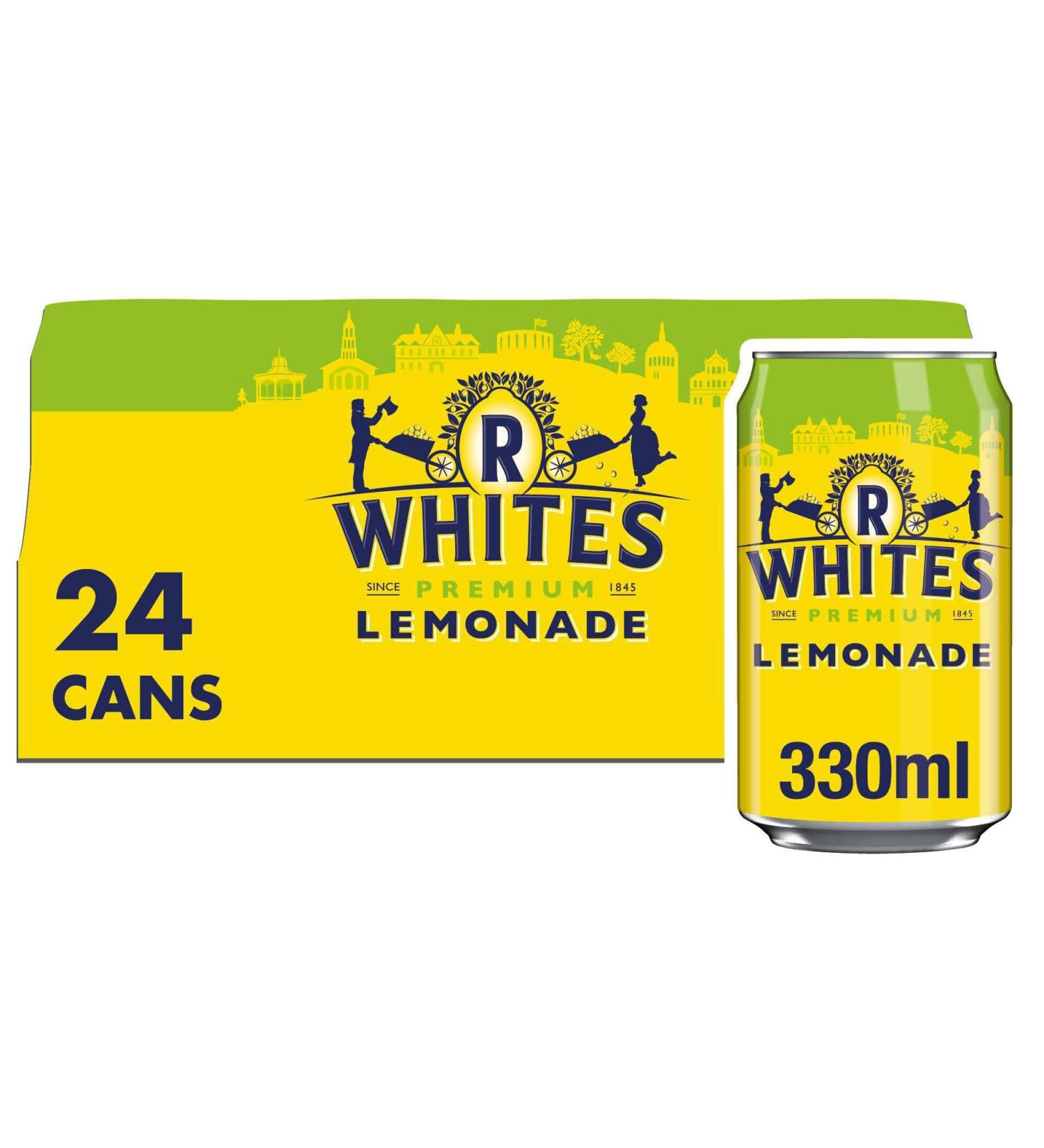R Whites Lemonade 330ml (Pack of 24) Lemon 7.92 l (Pack of 1) - Buy Online on SooperMarket.com