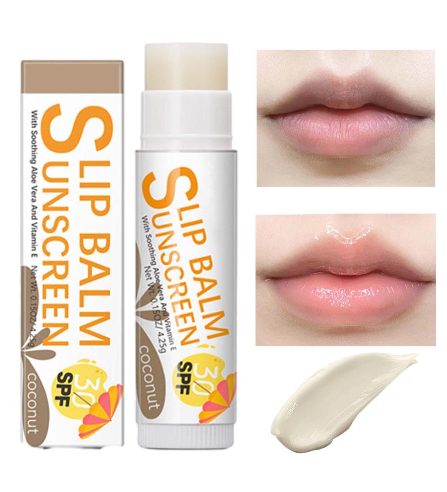 Chapstick with SPF 30 Bum Sun SPF30 Lip Sunscreen - Hydrating Lip Sunblock Lip Sunscreen Travel Size Sunscreen for Lips Lip Care Sun Protection Protects Soothes and Moisturizes Lips Pekmar #2 Coconut Flavor - Buy Online on SooperMarket.com