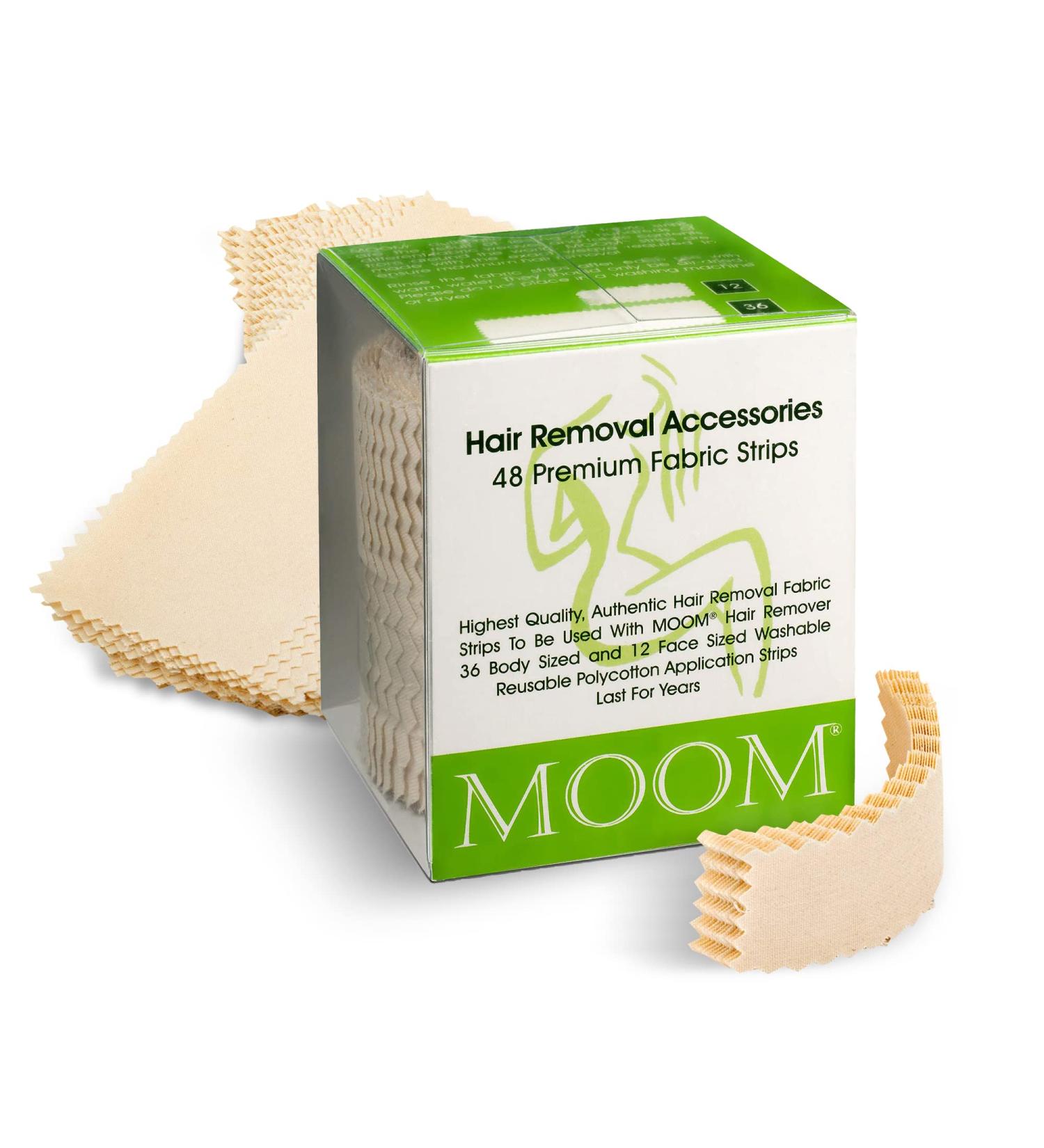 MOOM Polycotton Waxing Strips for Women - 48 Count (Pack of 1) - Buy Online on SooperMarket.com