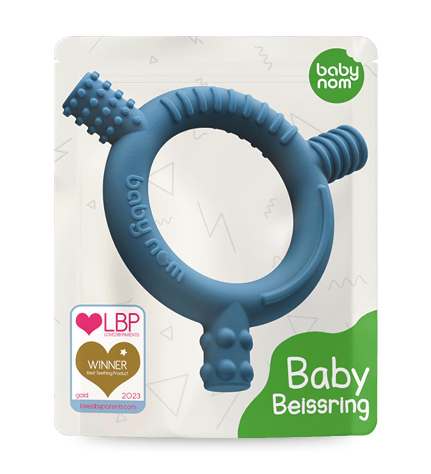 Buy Baby Nom BPA-Free Cooling Bite Ring - Dental Aid & Gripping Toys for Teething Babies - Buy Online on SooperMarket.com