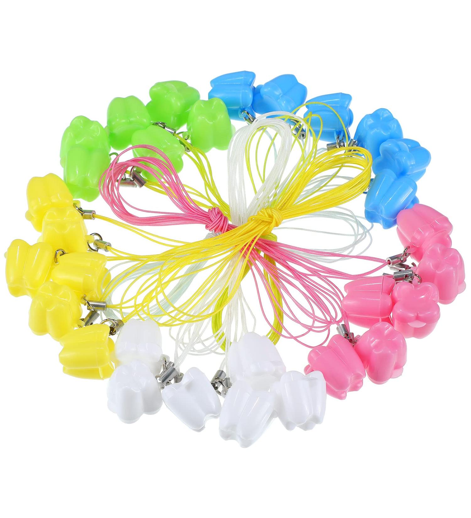 30 Pcs Lost Teeth Saver Necklace - Baby Tooth Storage Box for Children - Teeth Keepsake Holder in Chic Style - Buy Online on SooperMarket.com