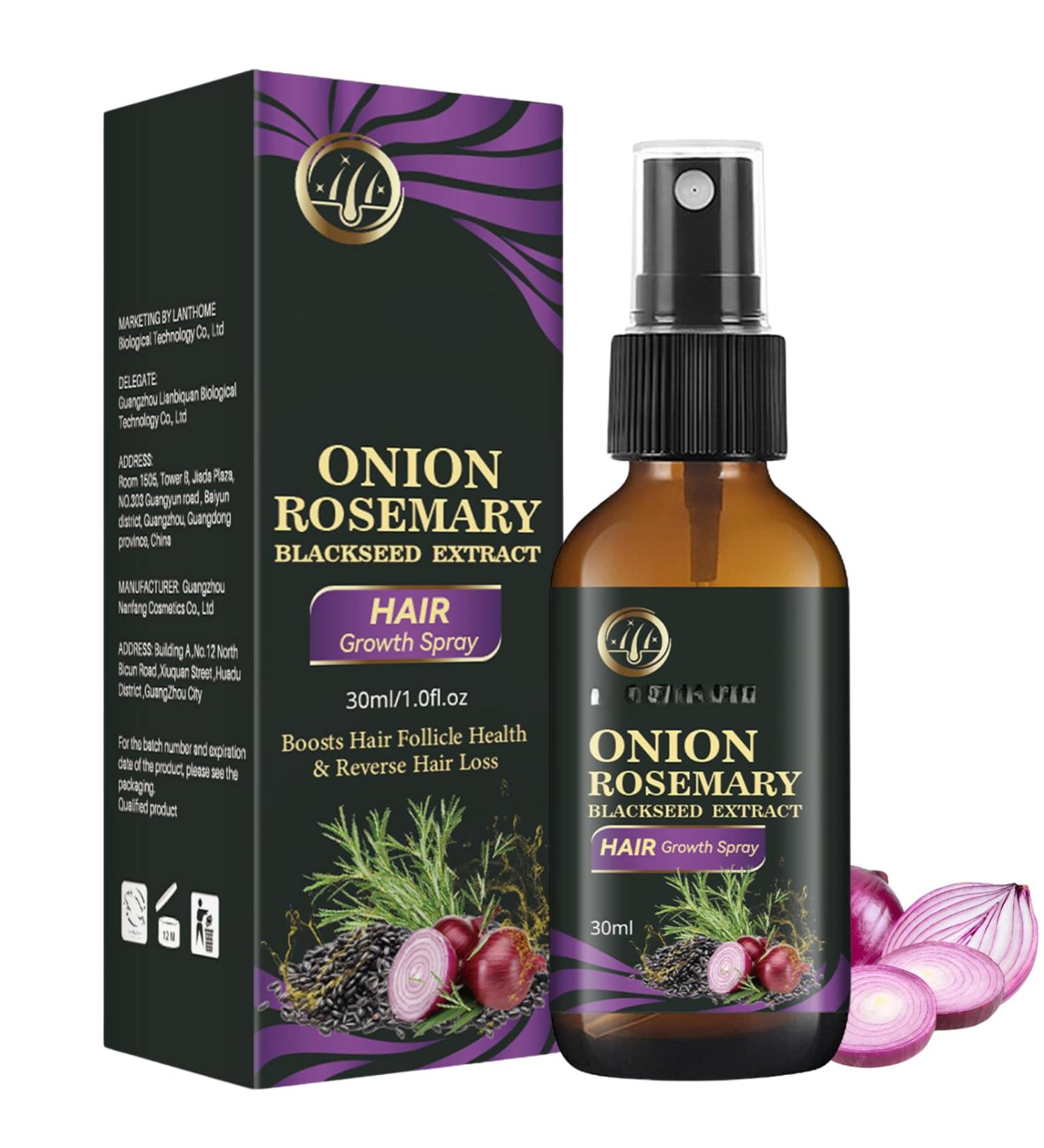 Onion Hair Strengthening Oil Spray - Onion Oil for Hair Growth Moisturizes Scalp & Hair | Nourishing & Volumizing | Eliminates Split Ends Hair Regrowth for Stronger For All Hair Types - Buy Online on SooperMarket.com