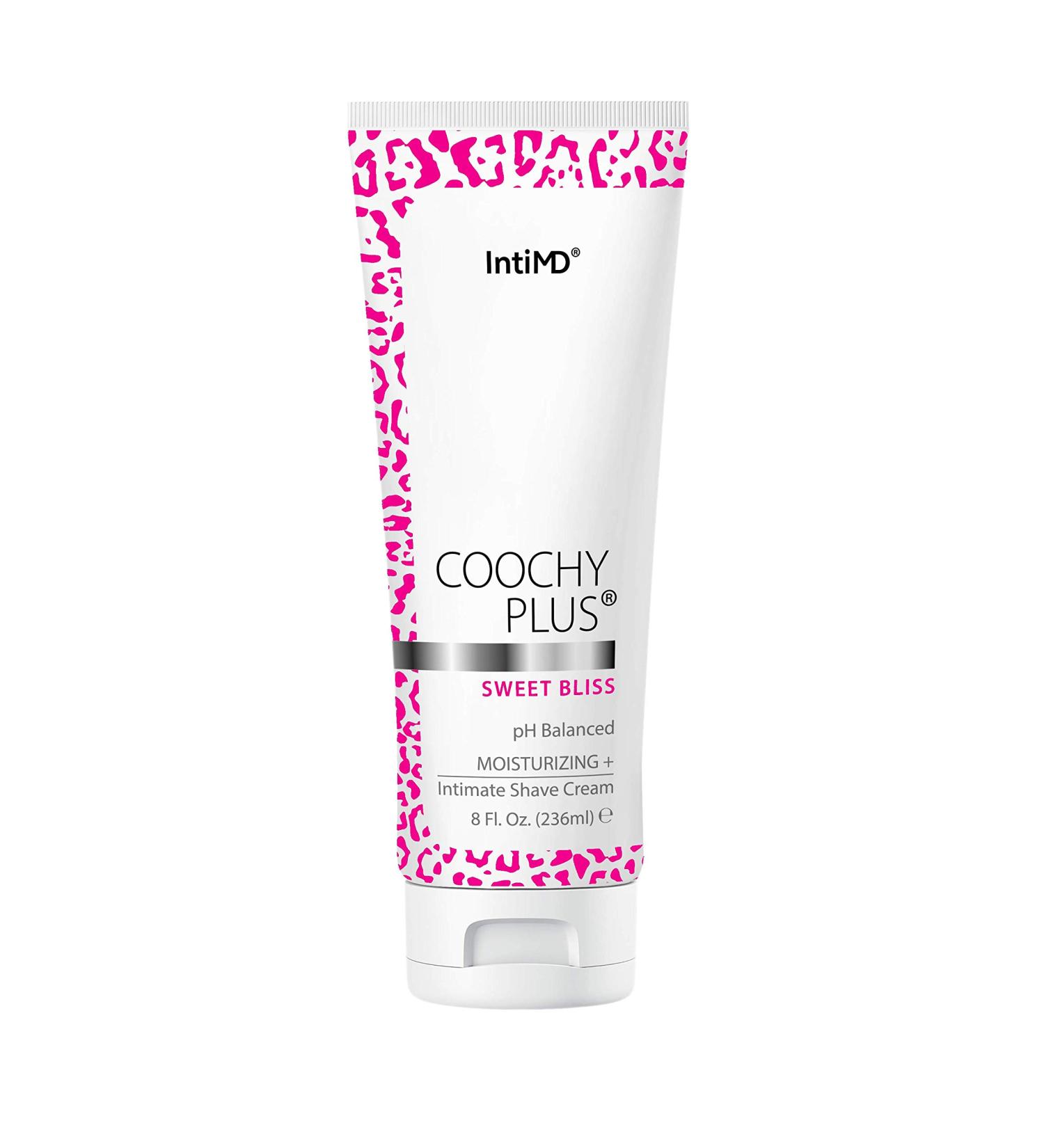 Coochy Plus Sweet Bliss Shaving Cream 8oz - Rash-Free Moisturizing Formula for Bikini Line, Armpit & Pubic Area - Buy Online on SooperMarket.com