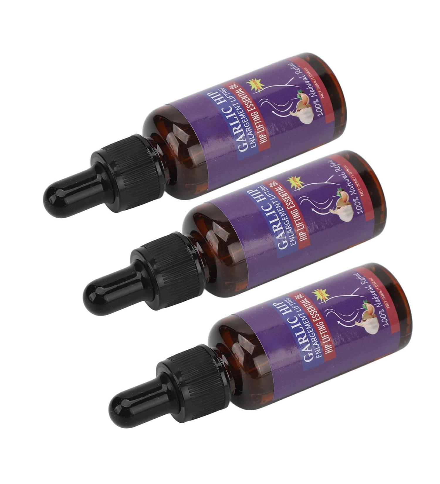 3PC Po-Lifting Oil & Enhancement Massage Oil Set - Garlic Tightening Serum & Hydrating Hip Oil for Improved Curves | 30ml - Buy Online on SooperMarket.com